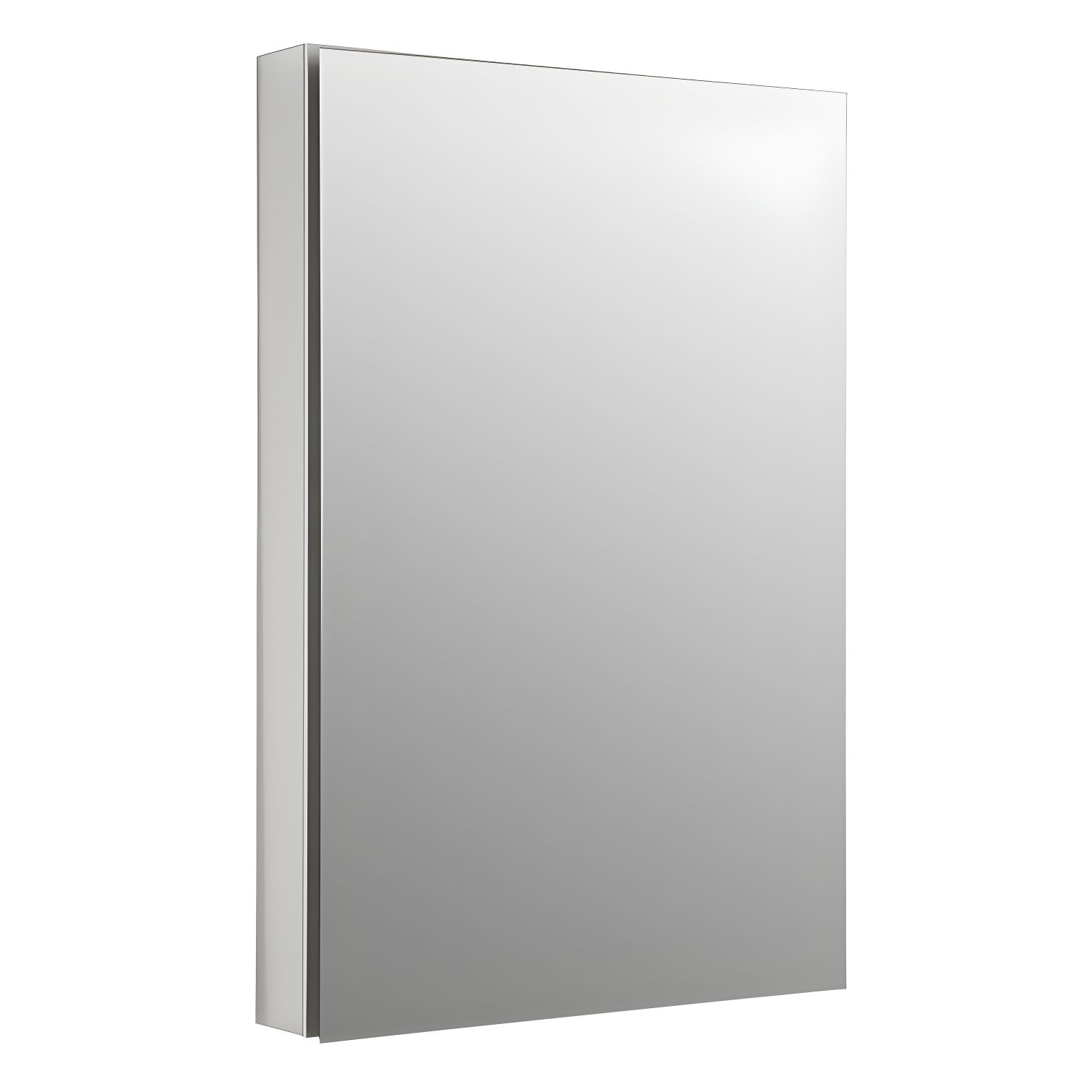 Catalan Frameless 36" Aluminum Medicine Cabinet with Adjustable Shelves