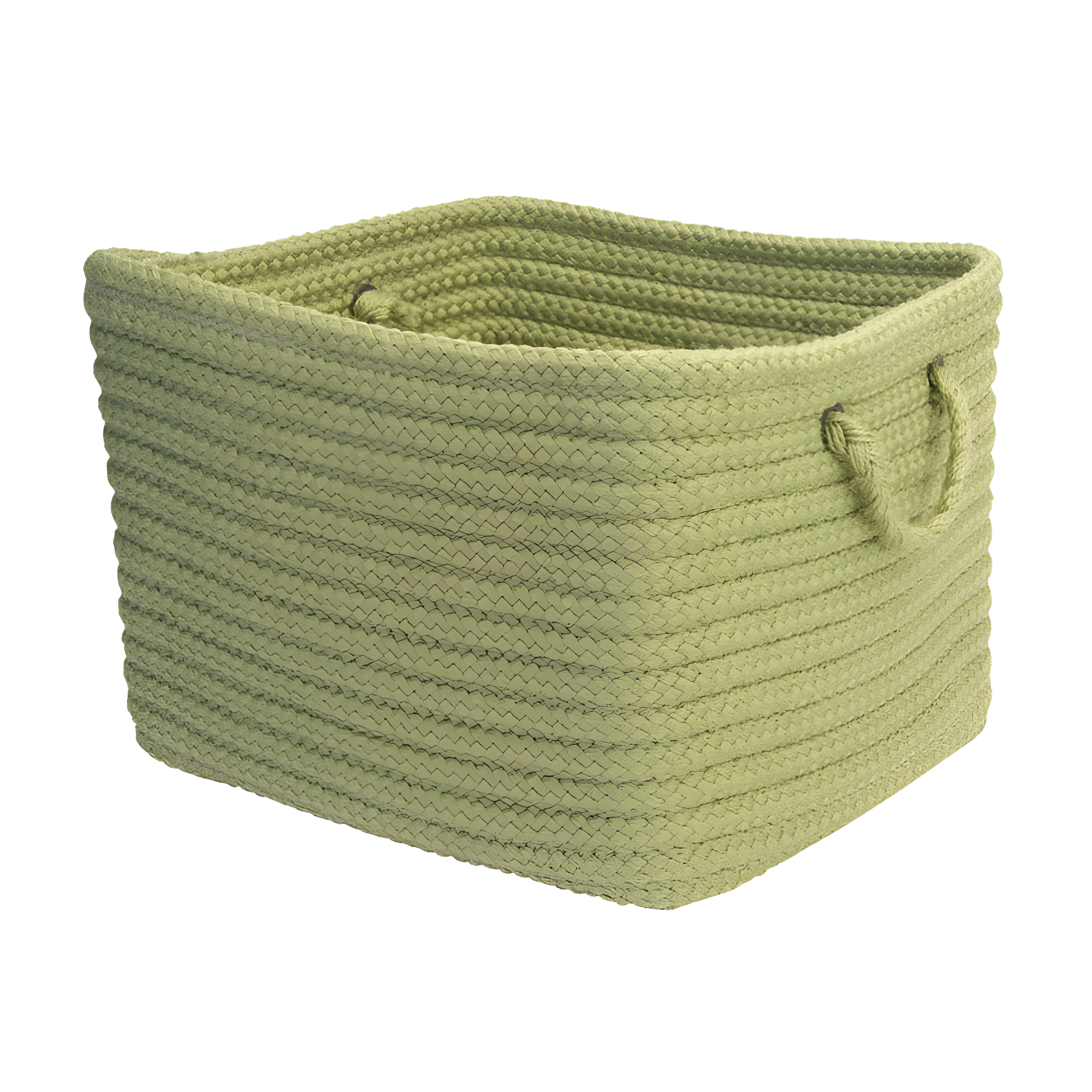 Modern Farmhouse Sage Braided 2-Piece Storage Basket Set