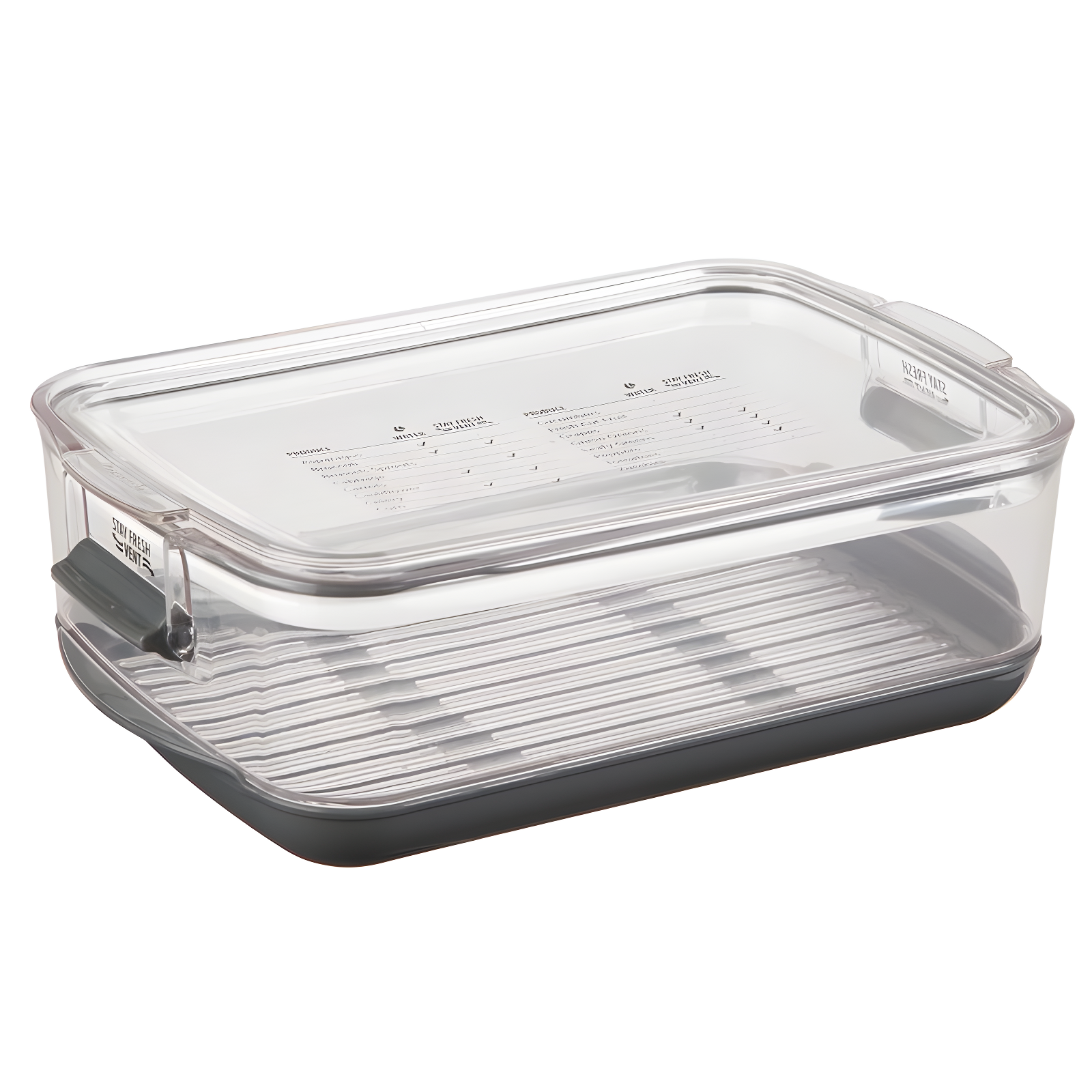 Clear 3-Quart BPA-Free Plastic Produce Keeper