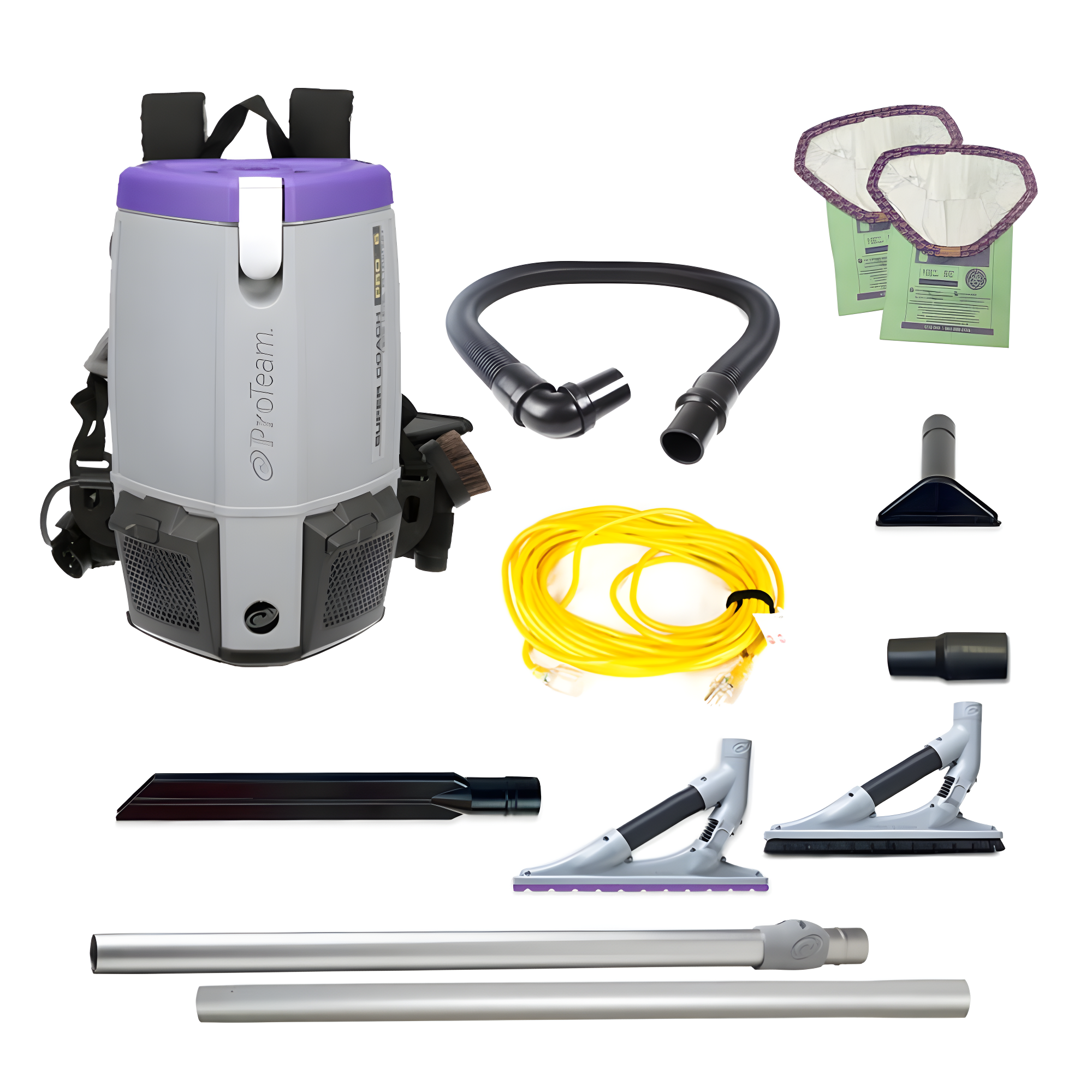 ProTeam Super Coach Pro 6 Commercial Backpack Vacuum with HEPA Filter