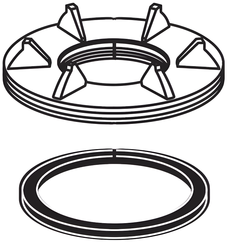 Tarnish Resistant Painted Single Hole Deck Adapter Kit