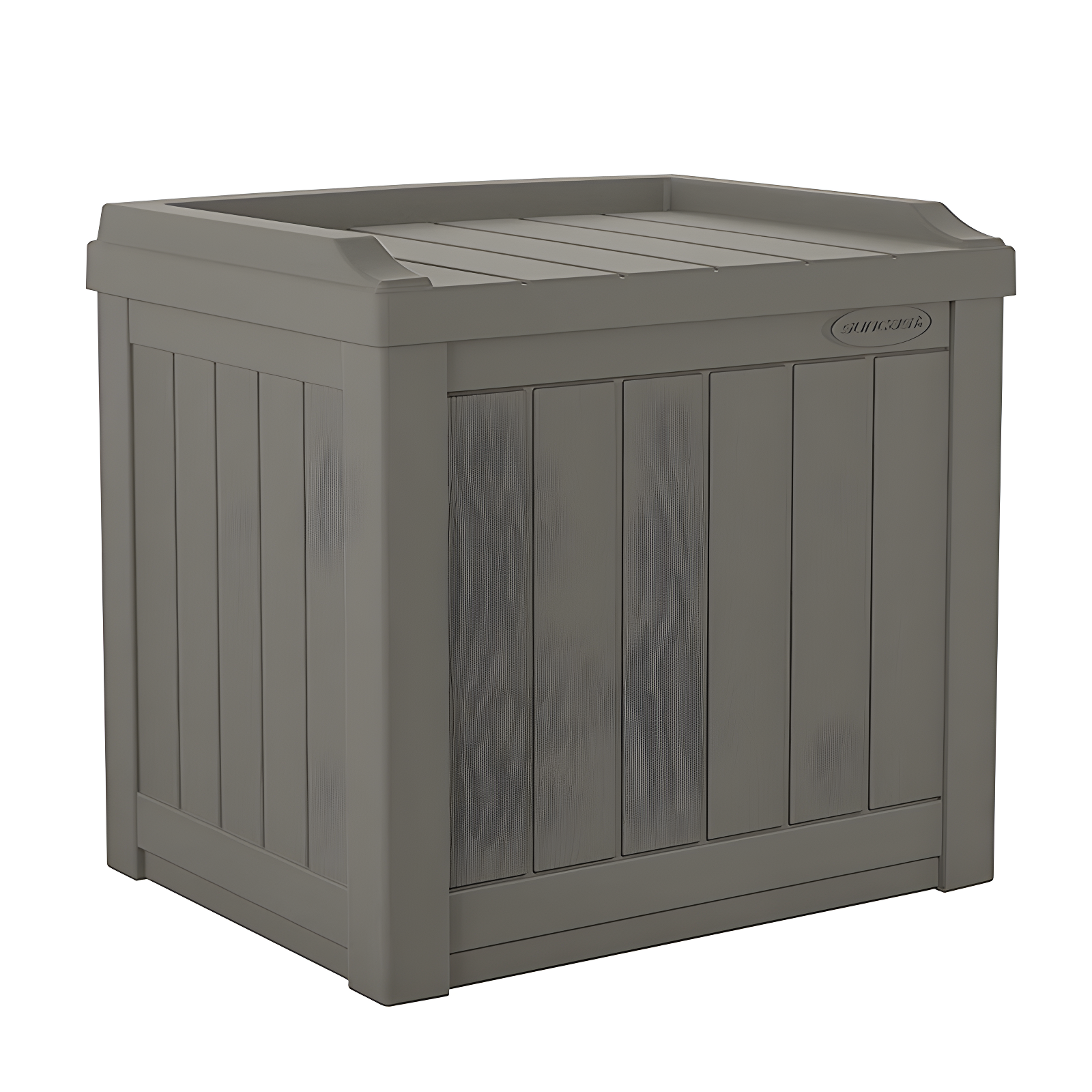 Gray 22 Gallon Resin Deck Box with Seat