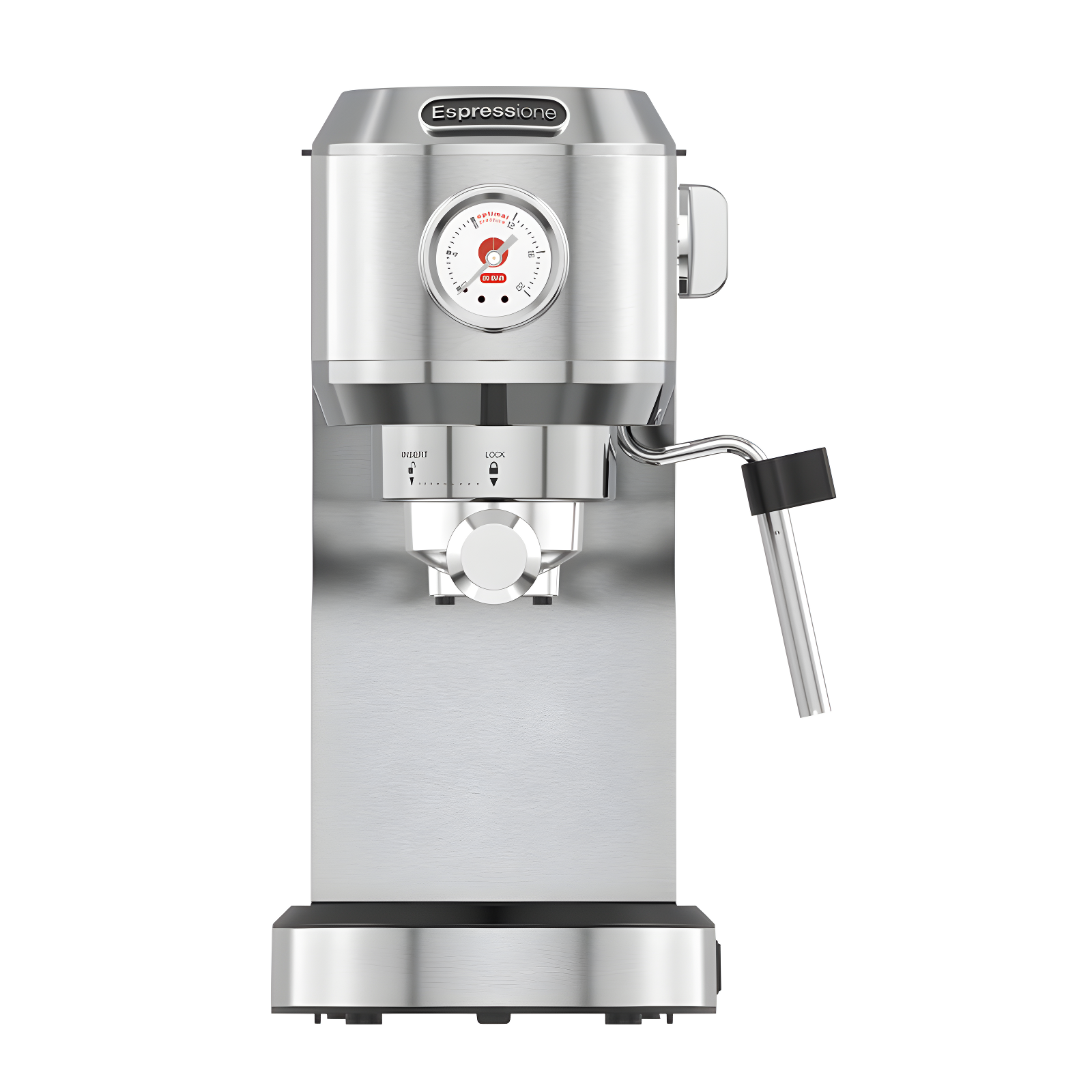 Espressione Stainless Steel 3-in-1 Espresso Maker with Grinder