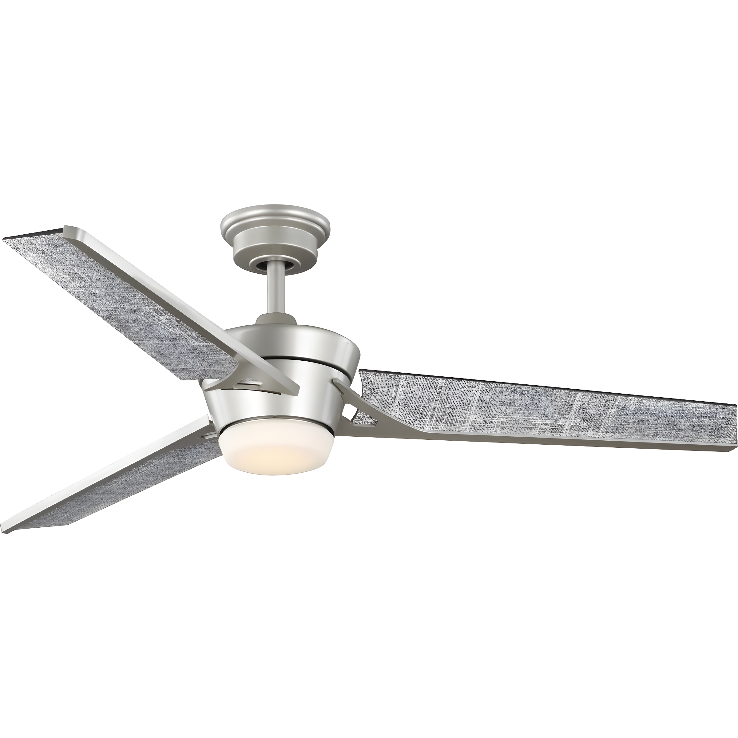 Kasota 56" Painted Nickel Ceiling Fan with LED Light and Remote