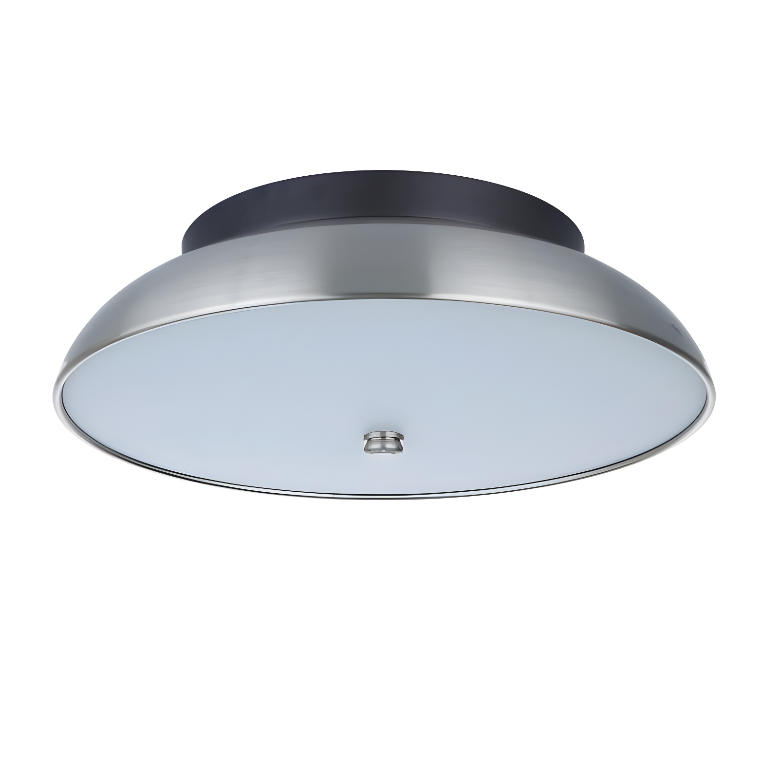 Polished Nickel 5.88'' LED Flush Mount Ceiling Light in White