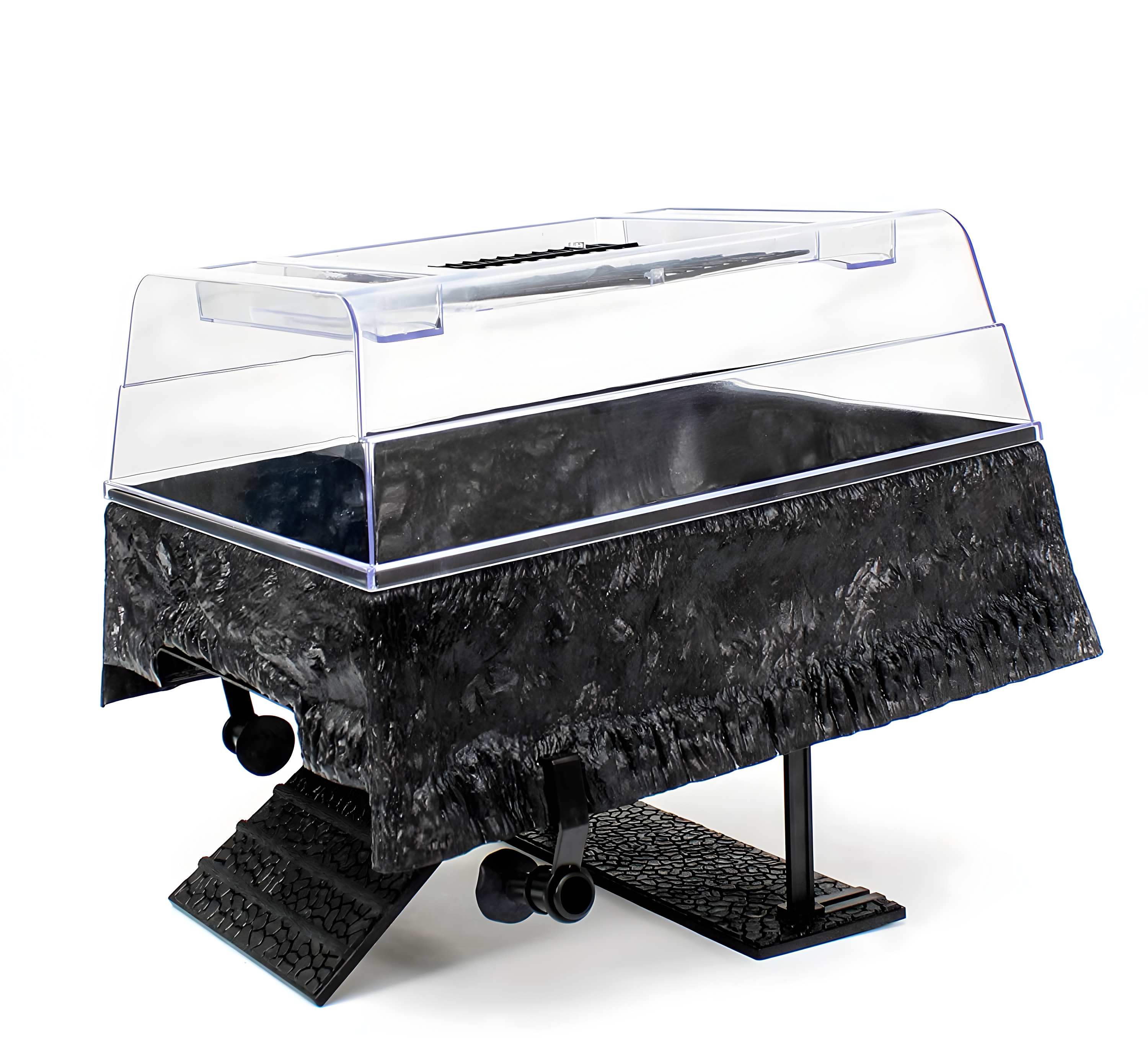 Black Rectangular Above Tank Turtle Basking Platform