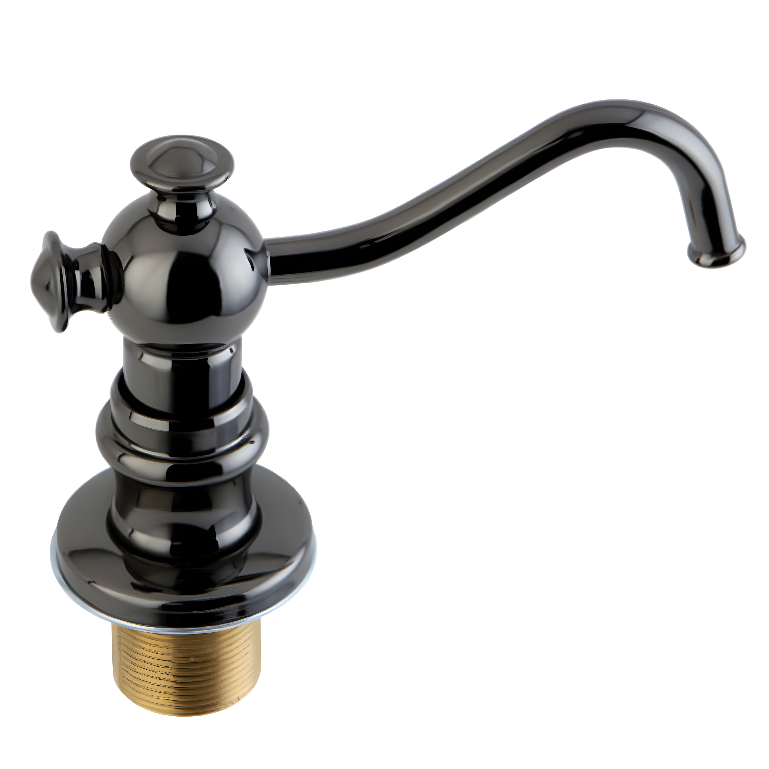 Black Stainless Steel Brass Kitchen Soap Dispenser