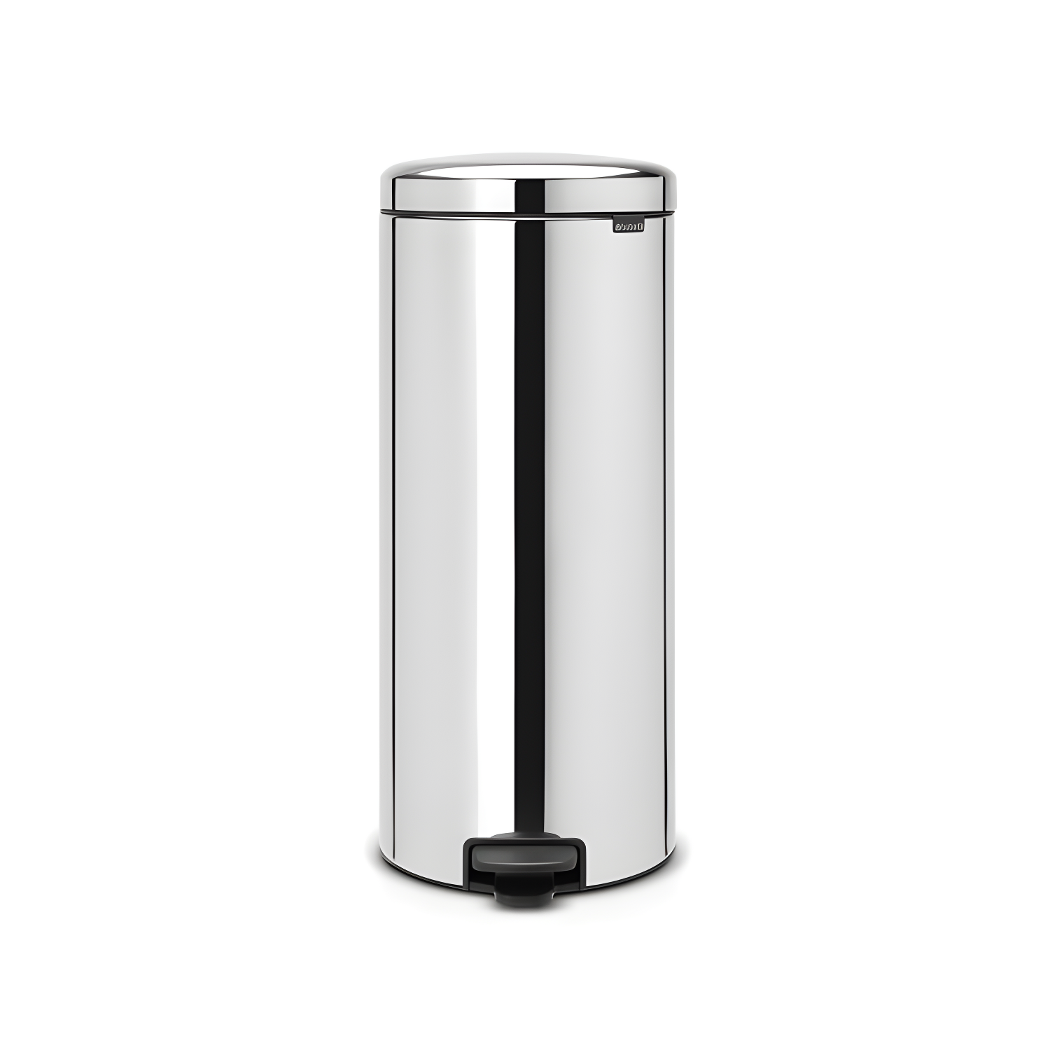 Brilliant Steel 8 Gallon Pedal Trash Can with Soft-Close Lid