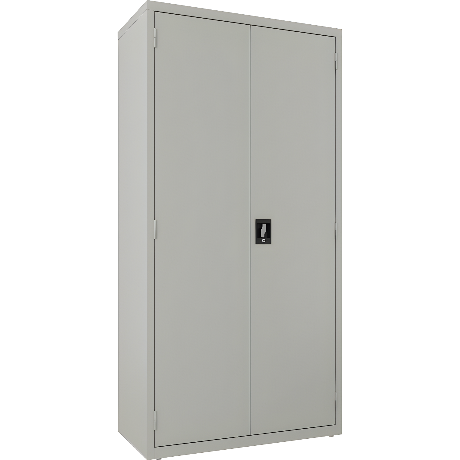 Contemporary Fortress 74.5" Steel Gray Armoire with Locking Doors