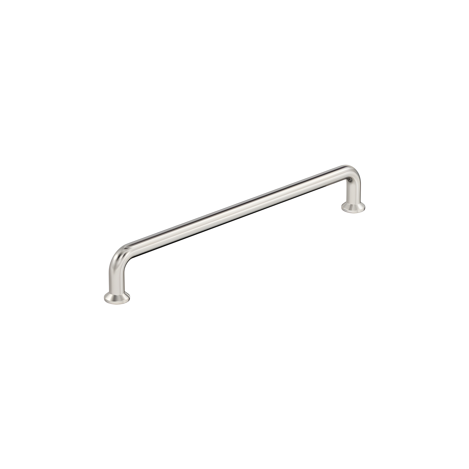 Polished Nickel 7-9/16 Inch Cabinet Bar Pull with Mounting Hardware