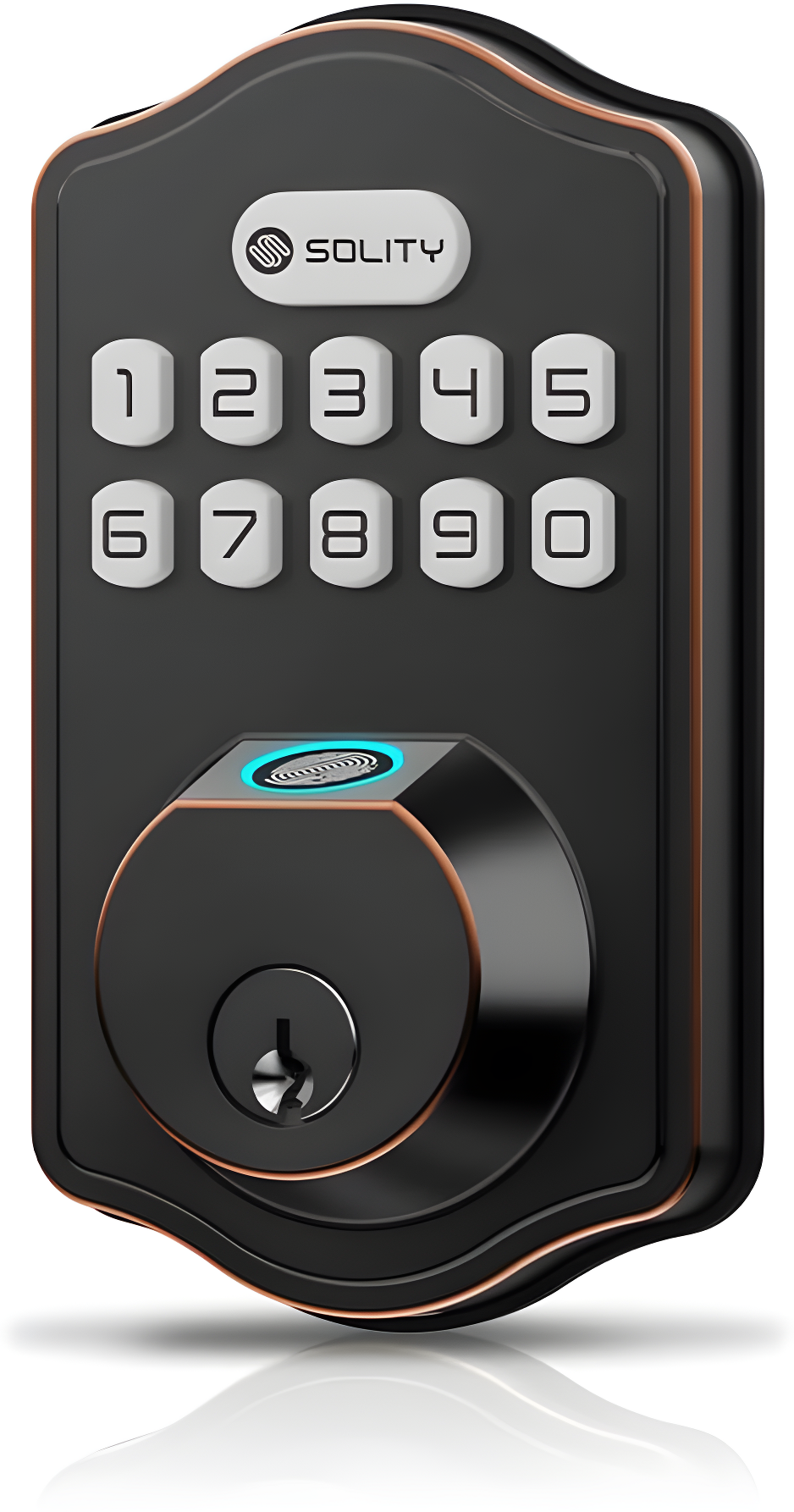 Nickel Electronic Deadbolt Door Lock with Keypad and Wi-Fi