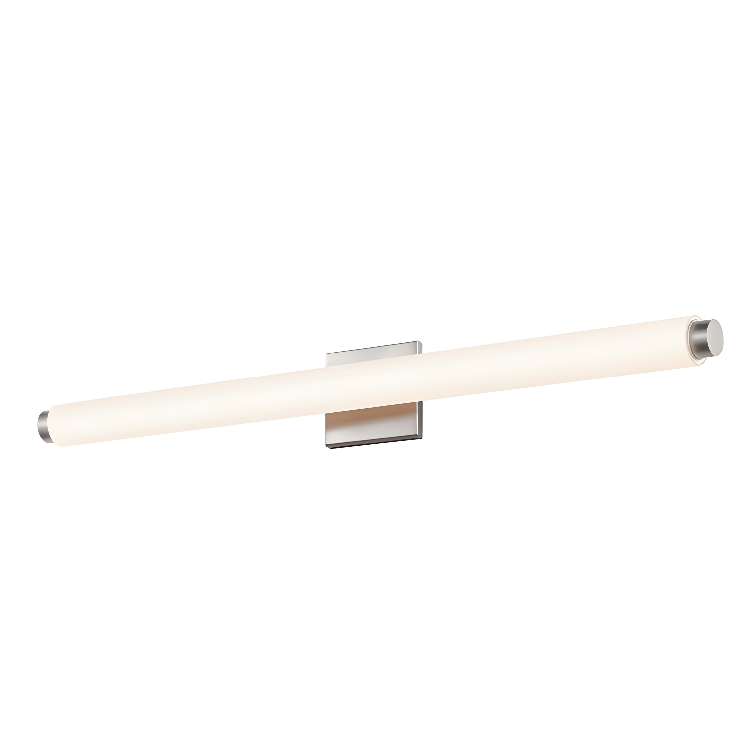 Satin Nickel 33.5" Dimmable Outdoor Cylinder LED Bath Bar