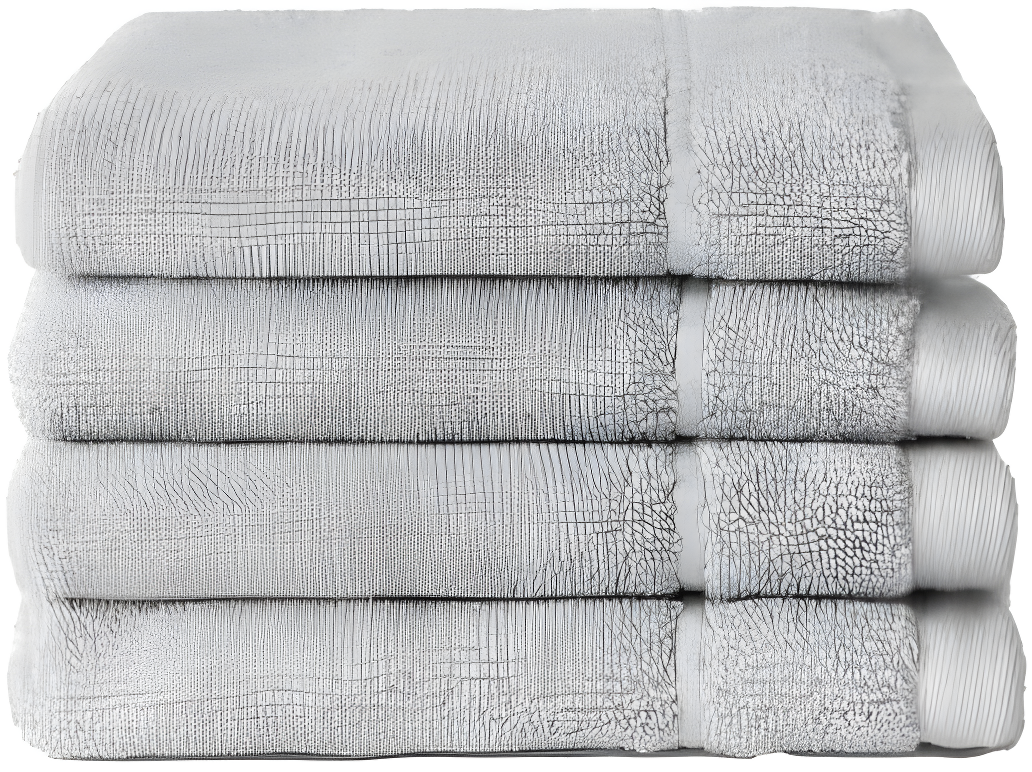 Light Grey Bamboo Cotton Plush Washcloth Set