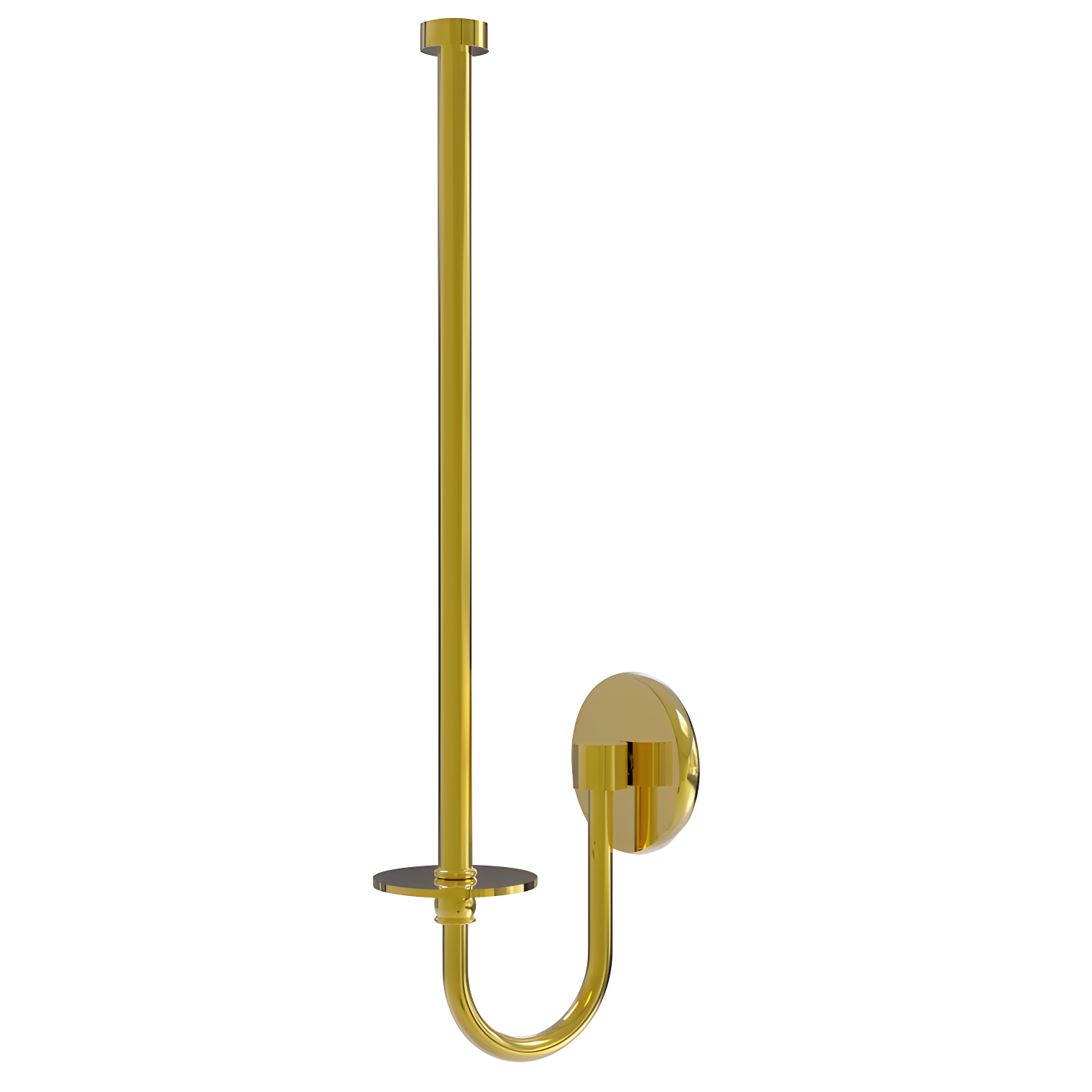 Polished Brass Wall Mounted Paper Towel Holder