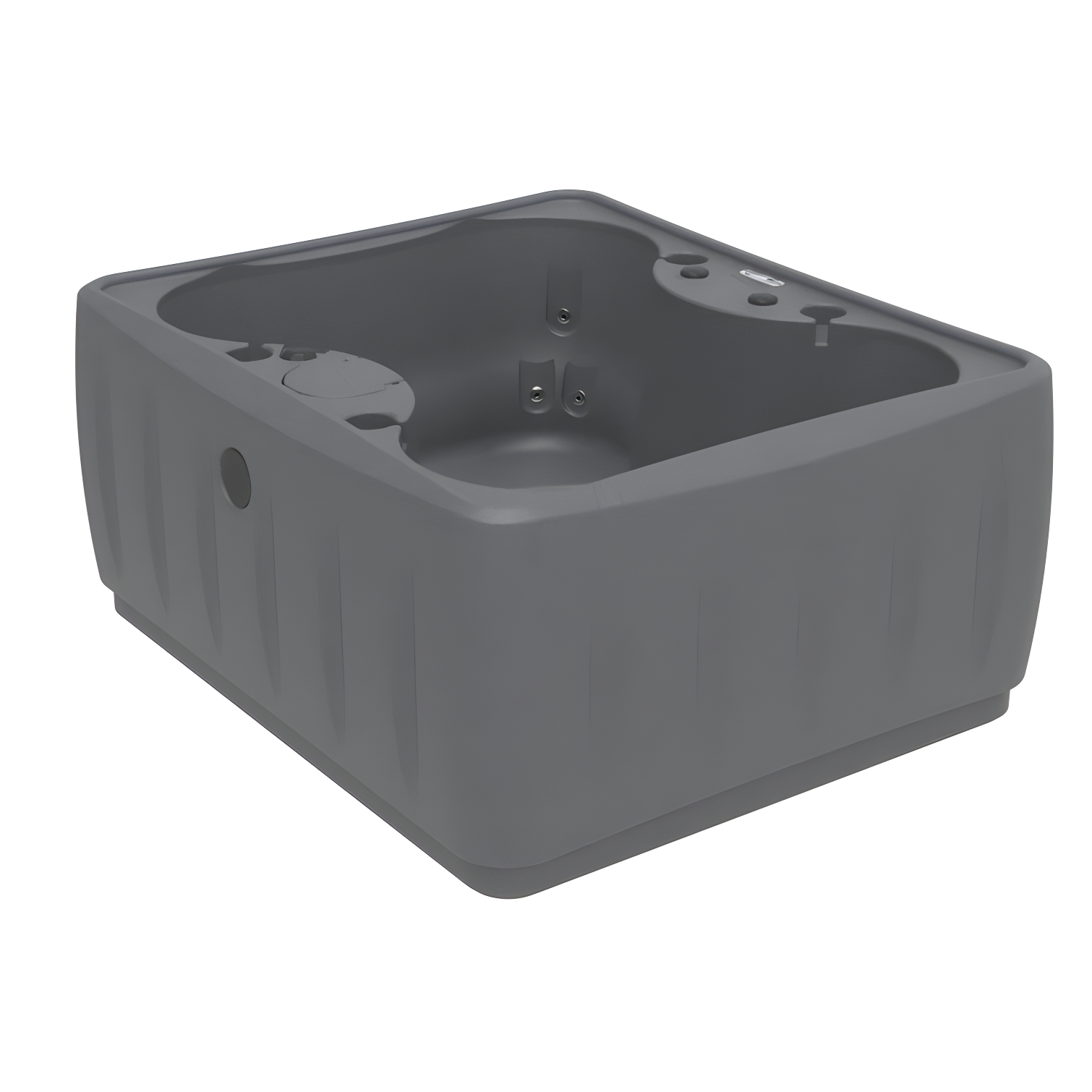 Graystone 4-Person Plug & Play Hot Tub with LED Waterfall