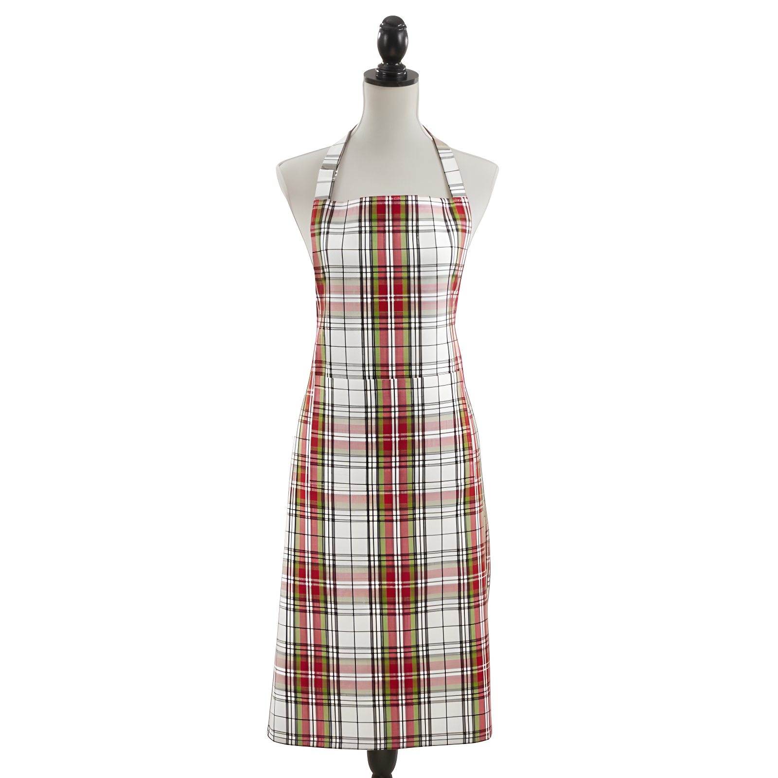 Multicolor Plaid Cotton Kitchen Apron, 24 x 36 inches