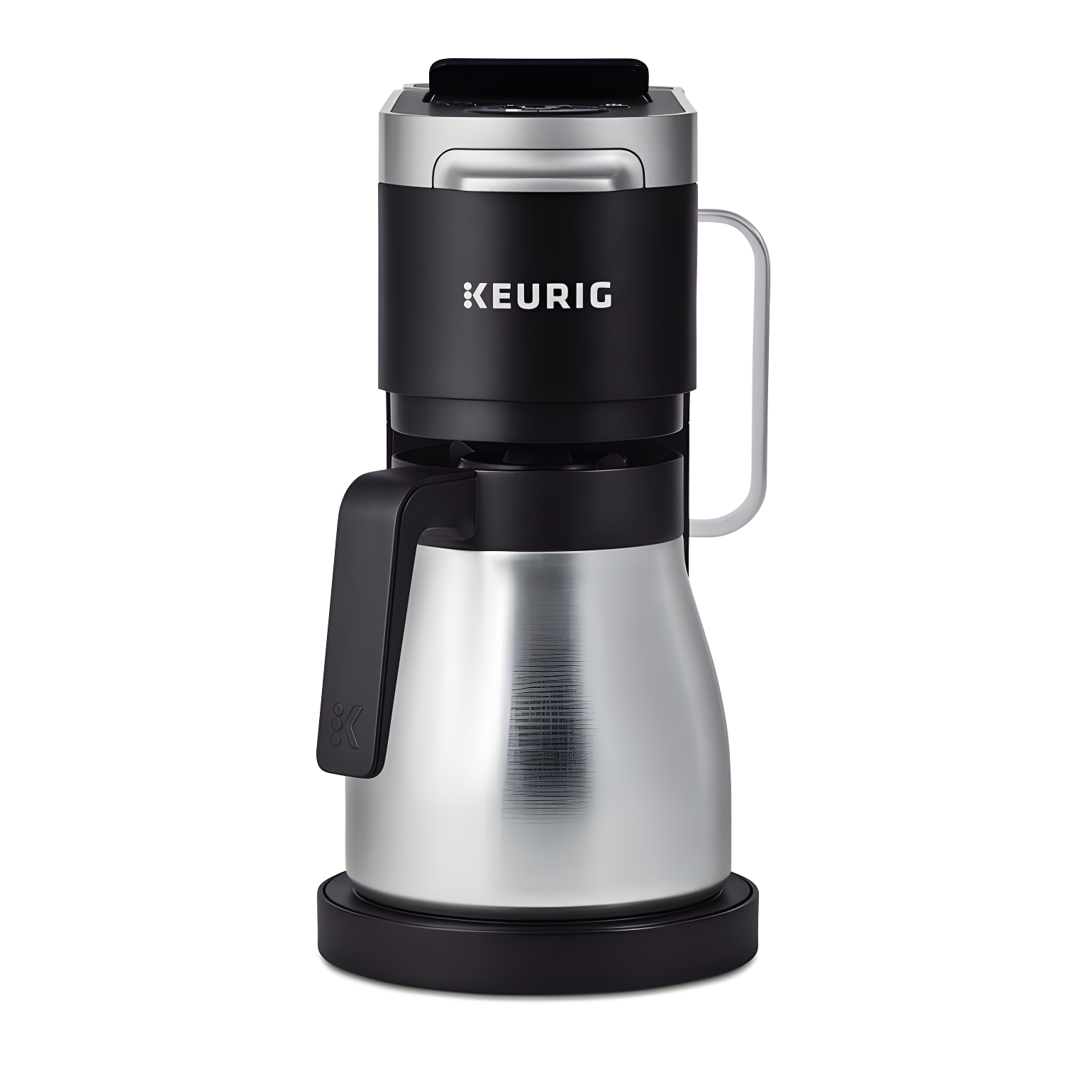 Keurig K-Duo Plus Black and Silver Coffee Maker with Carafe