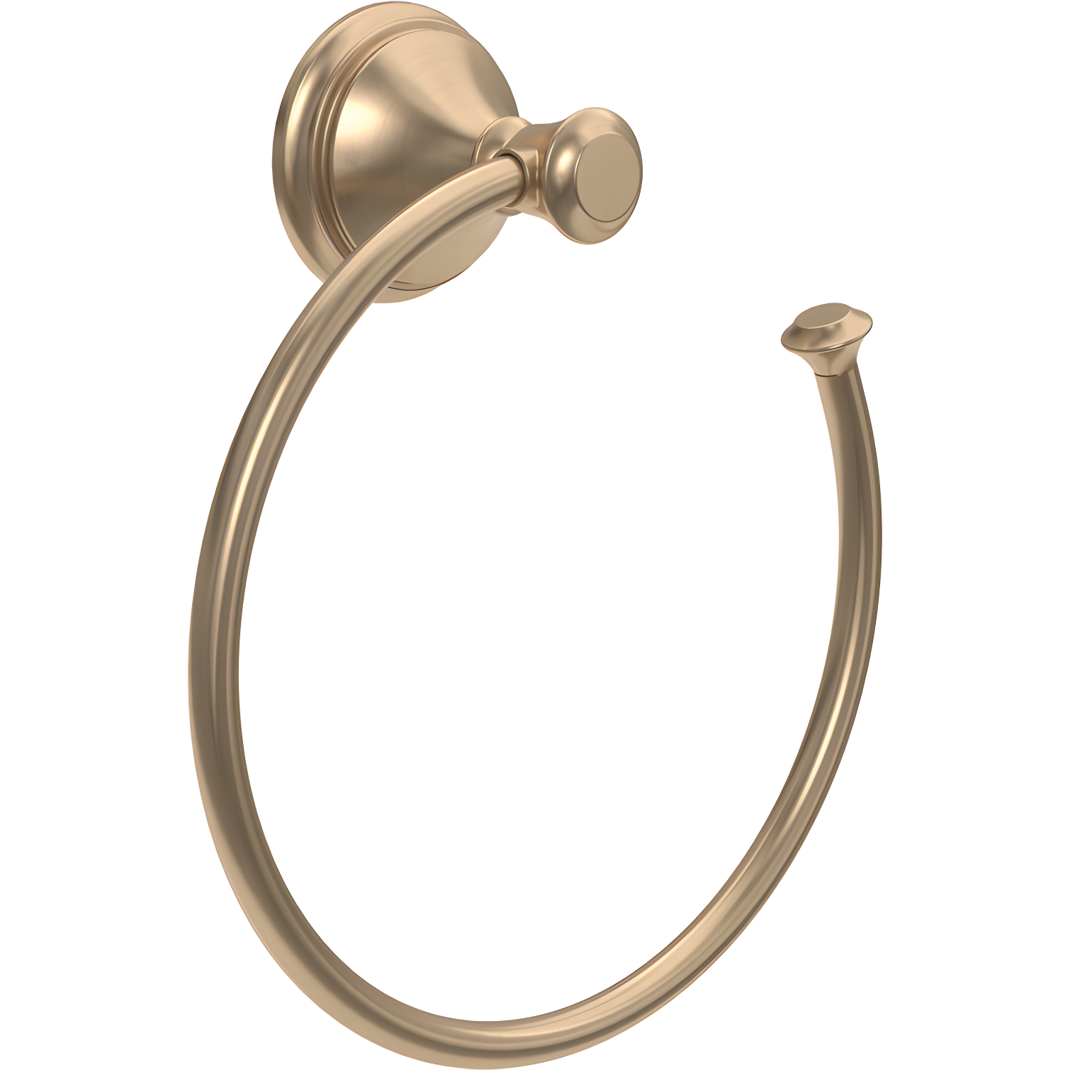 Champagne Bronze Wall Mounted Towel Ring with Stainless Steel Finish