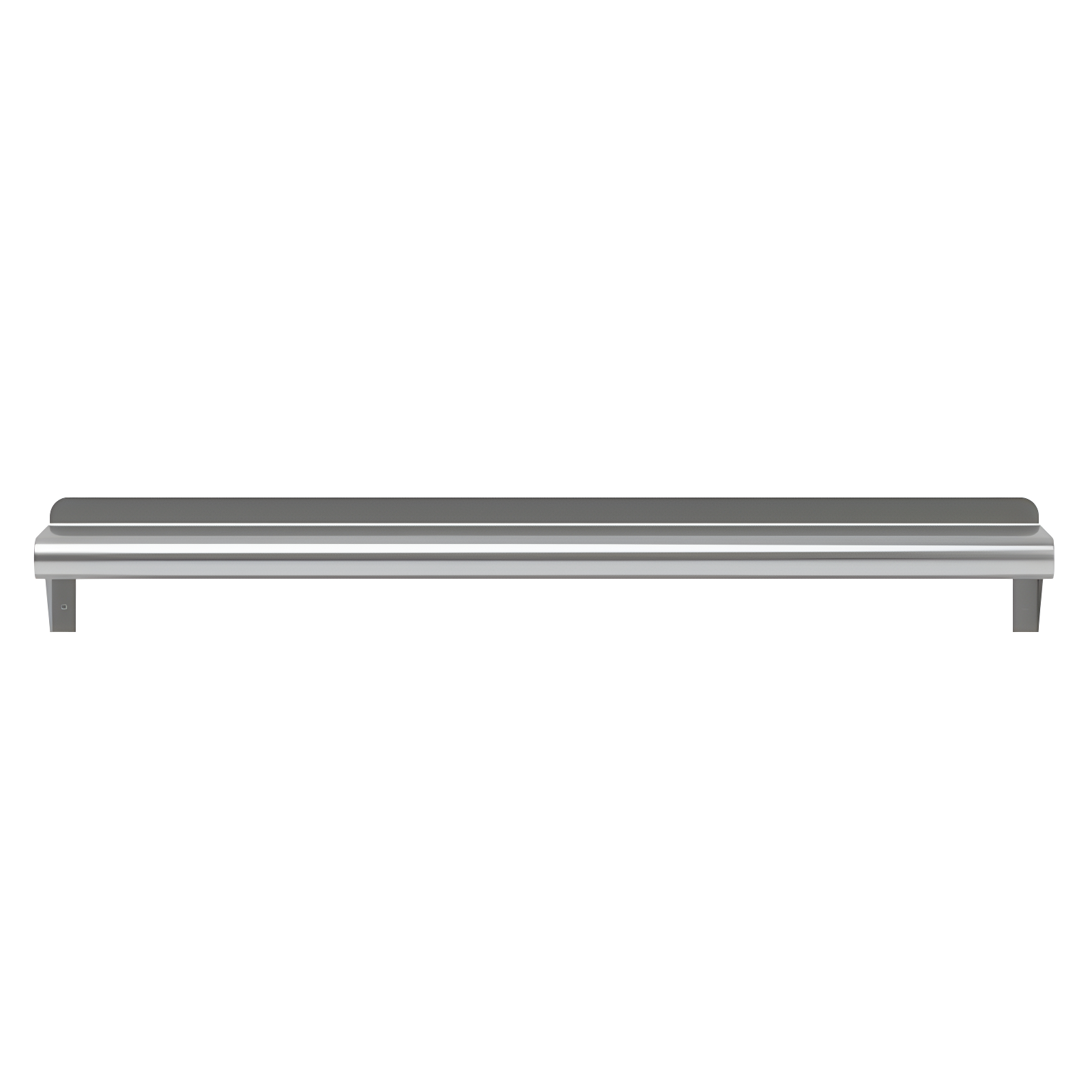 36" Wide Stainless Steel Wall Shelf with Brackets