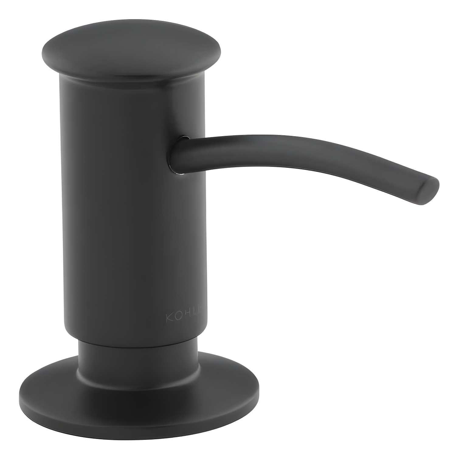 Matte Black Brass Contemporary Soap/Lotion Dispenser