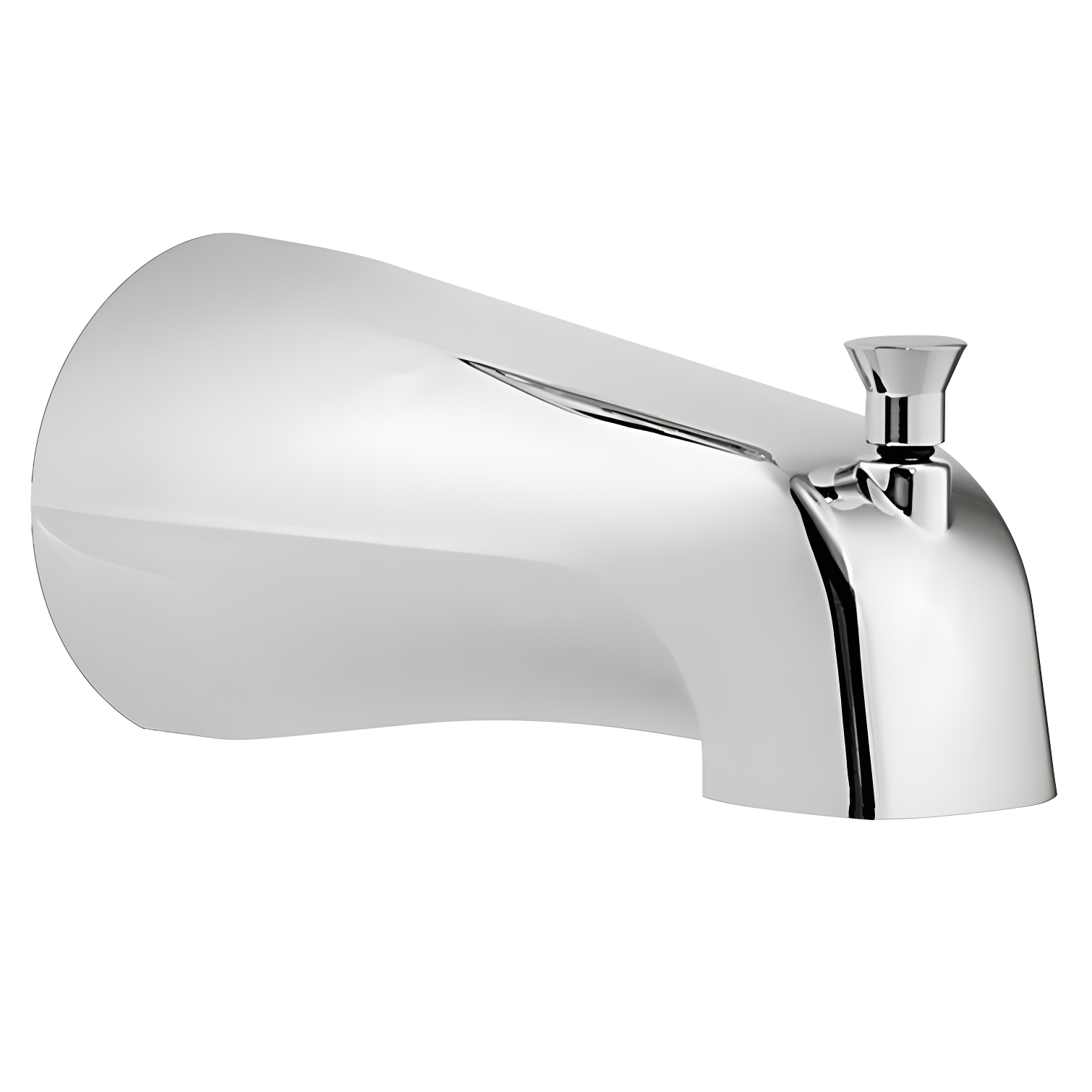 Chrome Wall Mounted Tub Spout with Diverter