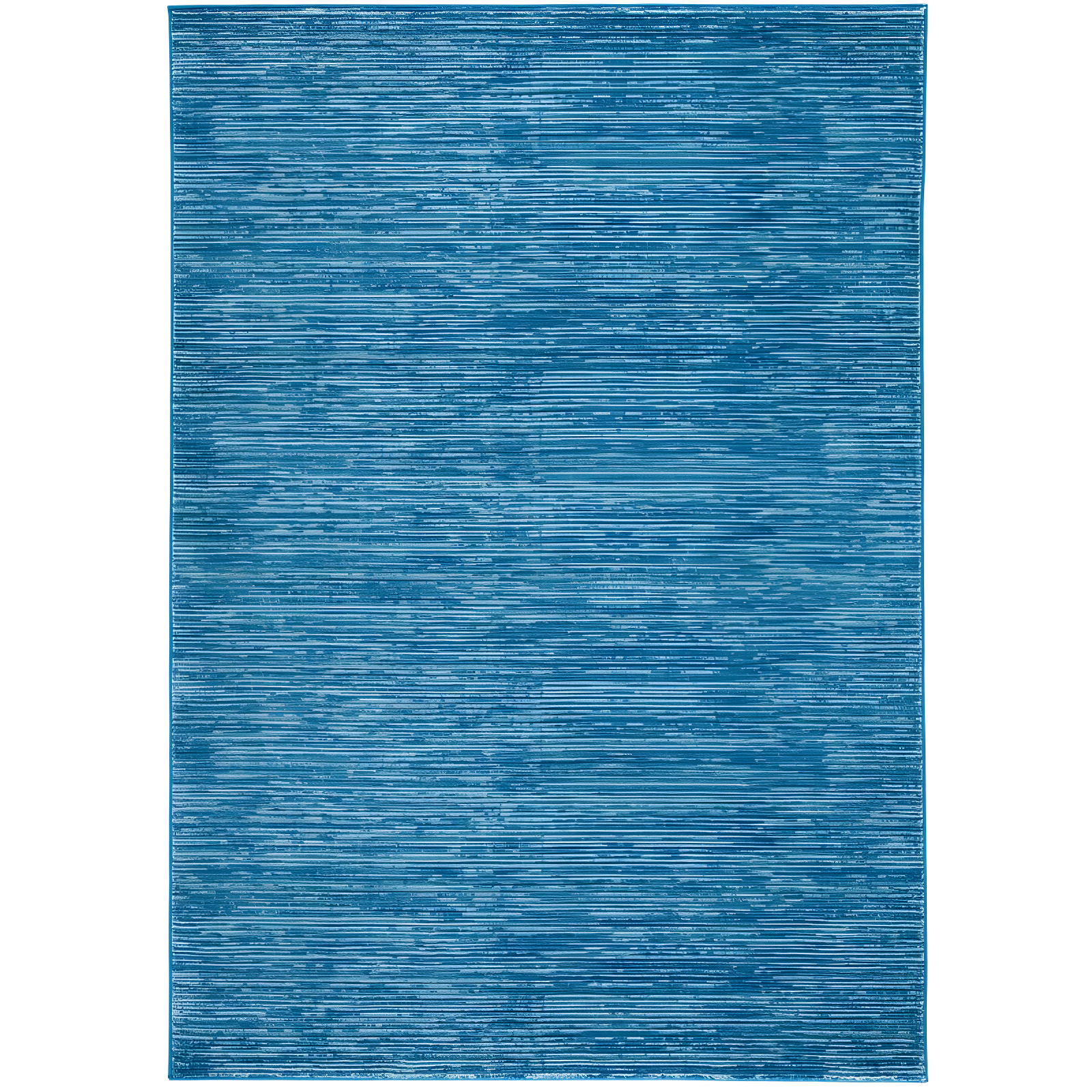 Chic Urban Blue 6' x 9' Hand-Knotted Easy Care Area Rug