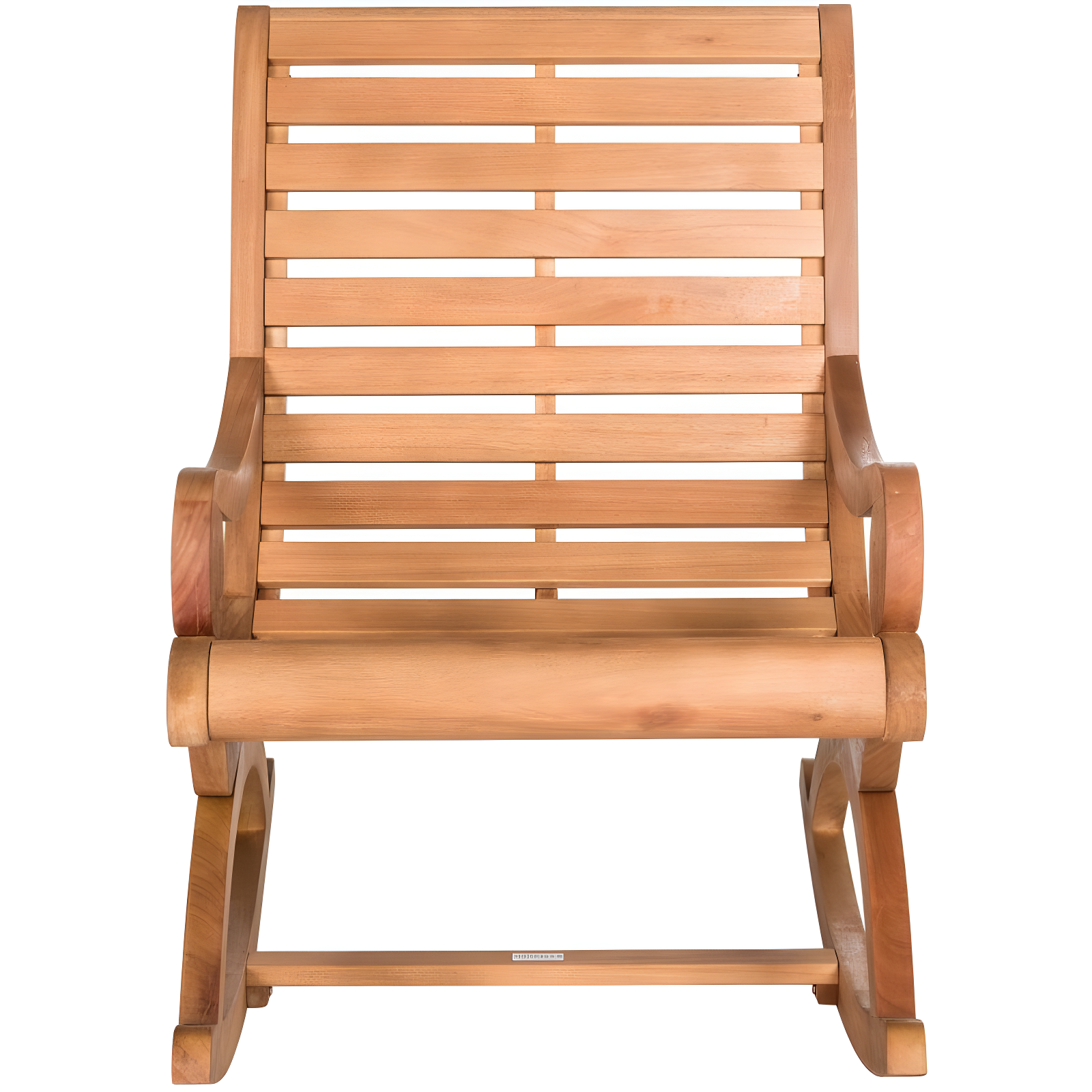 Teak Brown Eucalyptus Wood Outdoor Rocking Chair