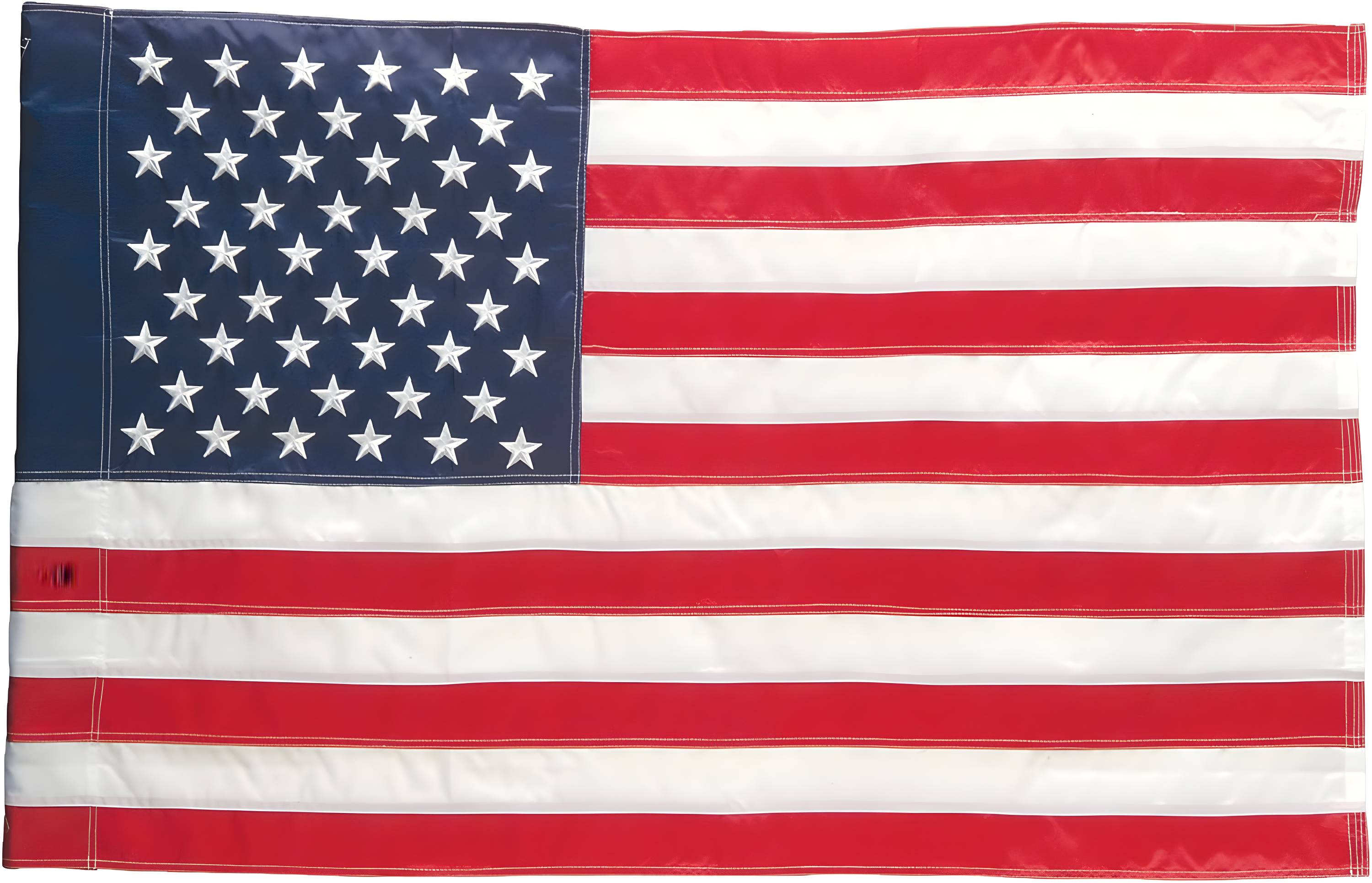 Estate Size Heavy Duty American Flag with Embroidered Stars