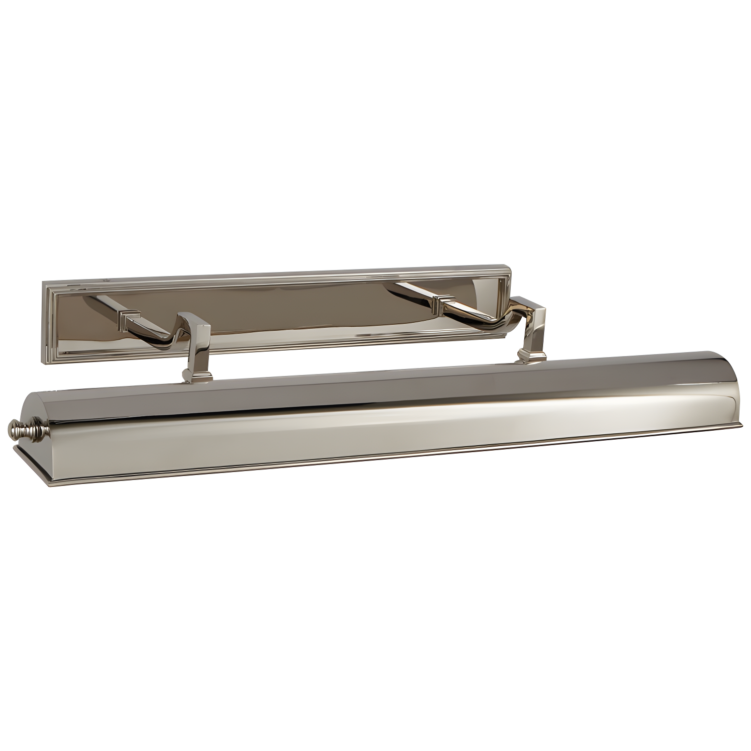 Polished Nickel 25.5" Dimmable Electric Wall Light