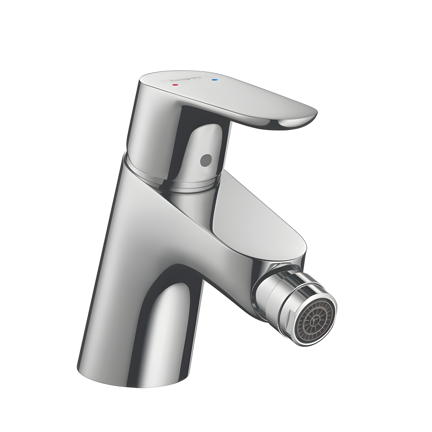 Sleek Modern Brushed Nickel Single Hole Bidet Faucet with Ceramic Disc Valve