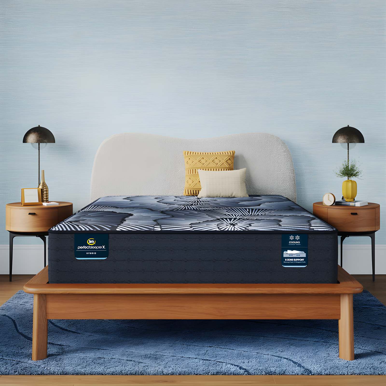 Kendall Plush Queen Hybrid Mattress with Gel Memory Foam