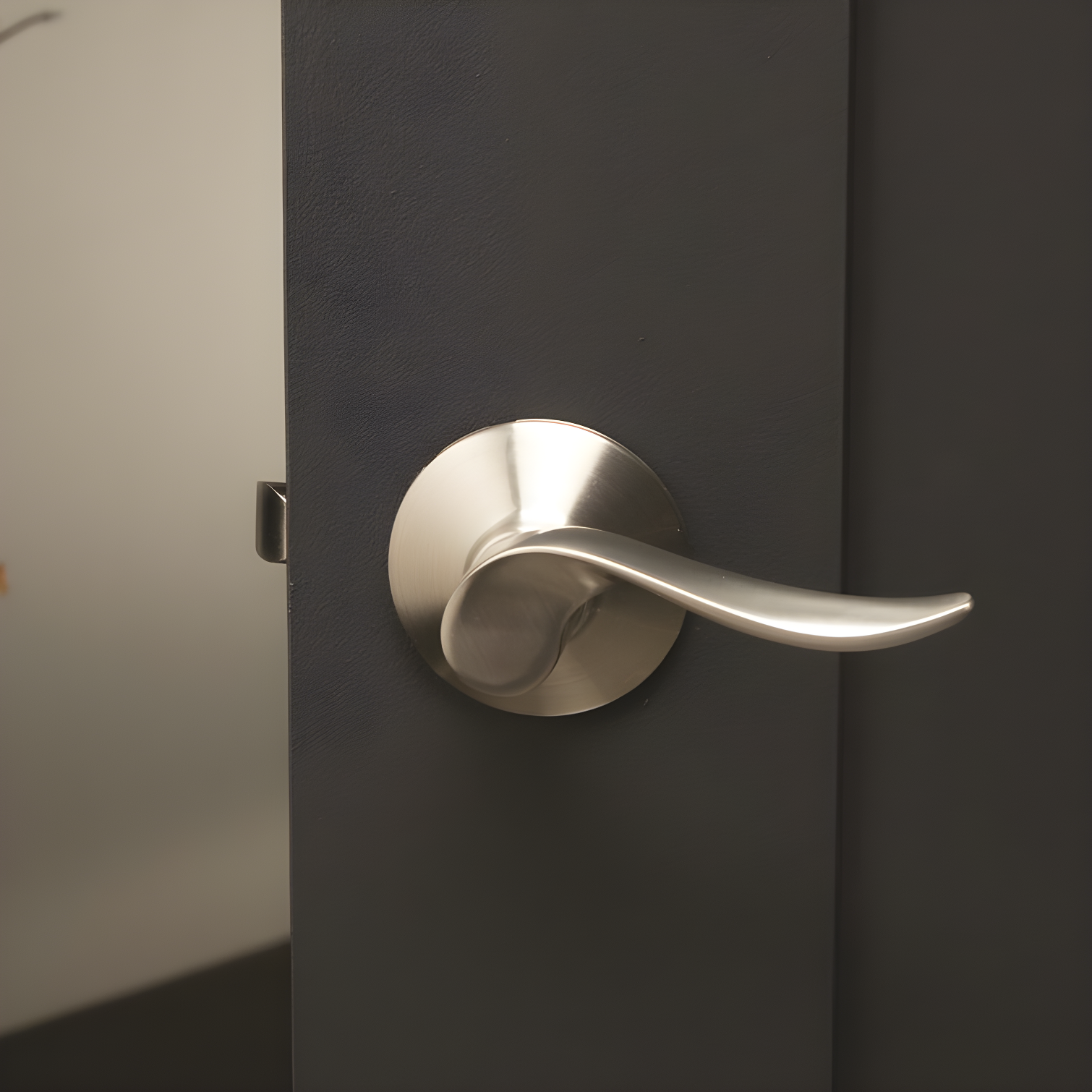 Satin Nickel Sacramento Privacy Door Lever