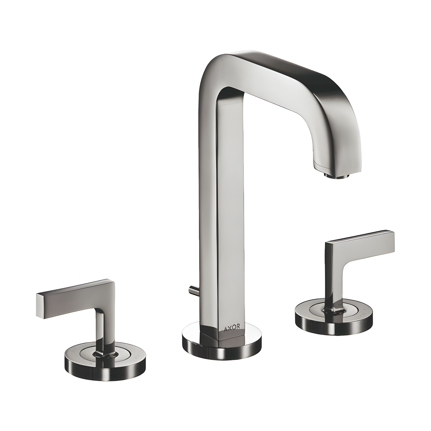 Sleek European 9" Brushed Nickel 2-Handle Widespread Bathroom Faucet