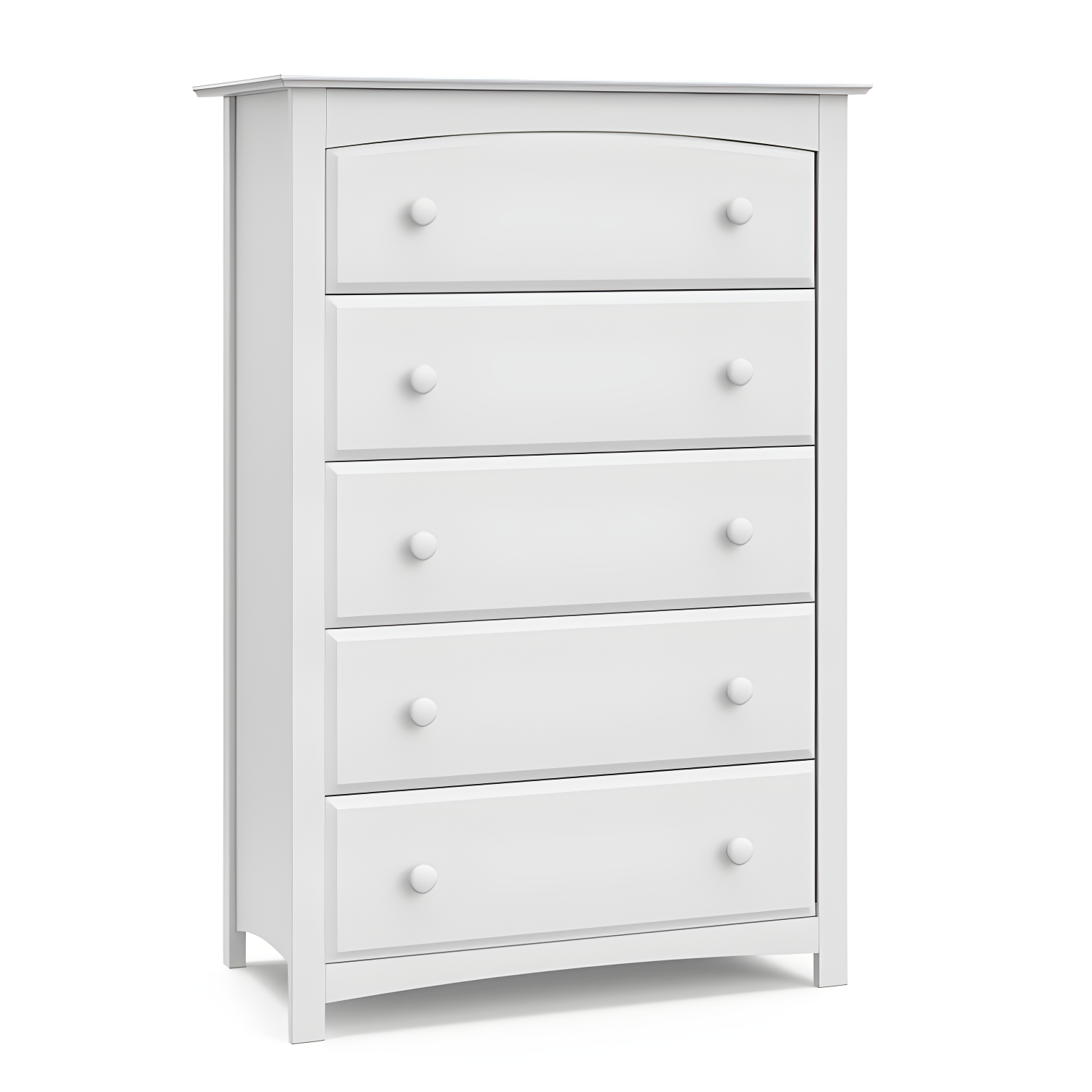 Kenton White 5-Drawer Highboy Nursery Dresser