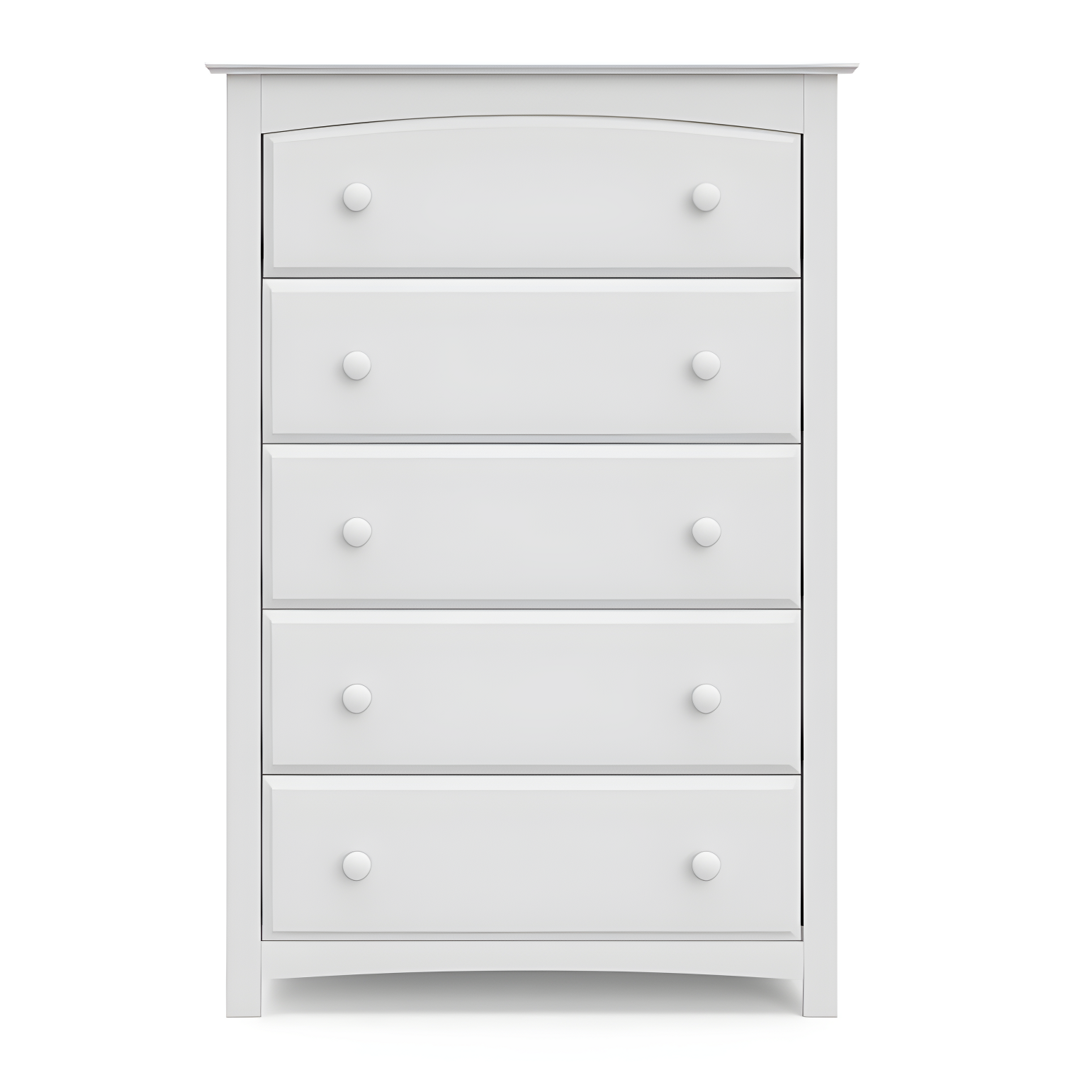 Kenton White 5-Drawer Highboy Nursery Dresser