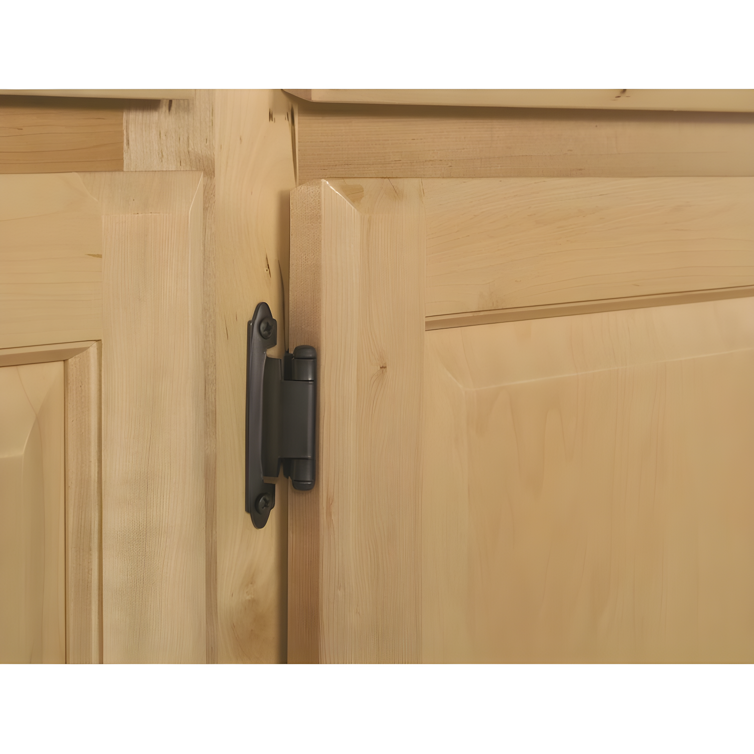 Matte Black Self-Closing Cabinet Hinges with Screws