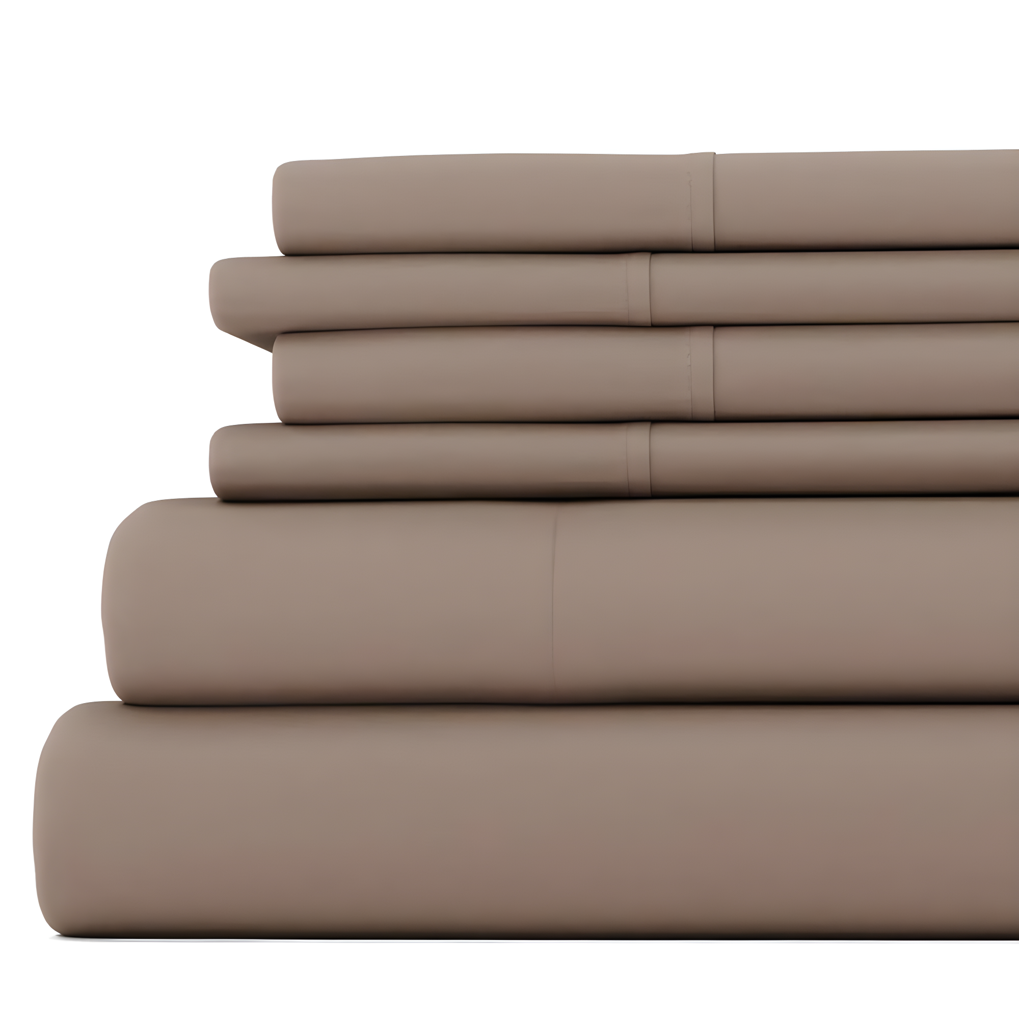 Taupe Twin XL Deep Pocket Microfiber Bed Sheet Set