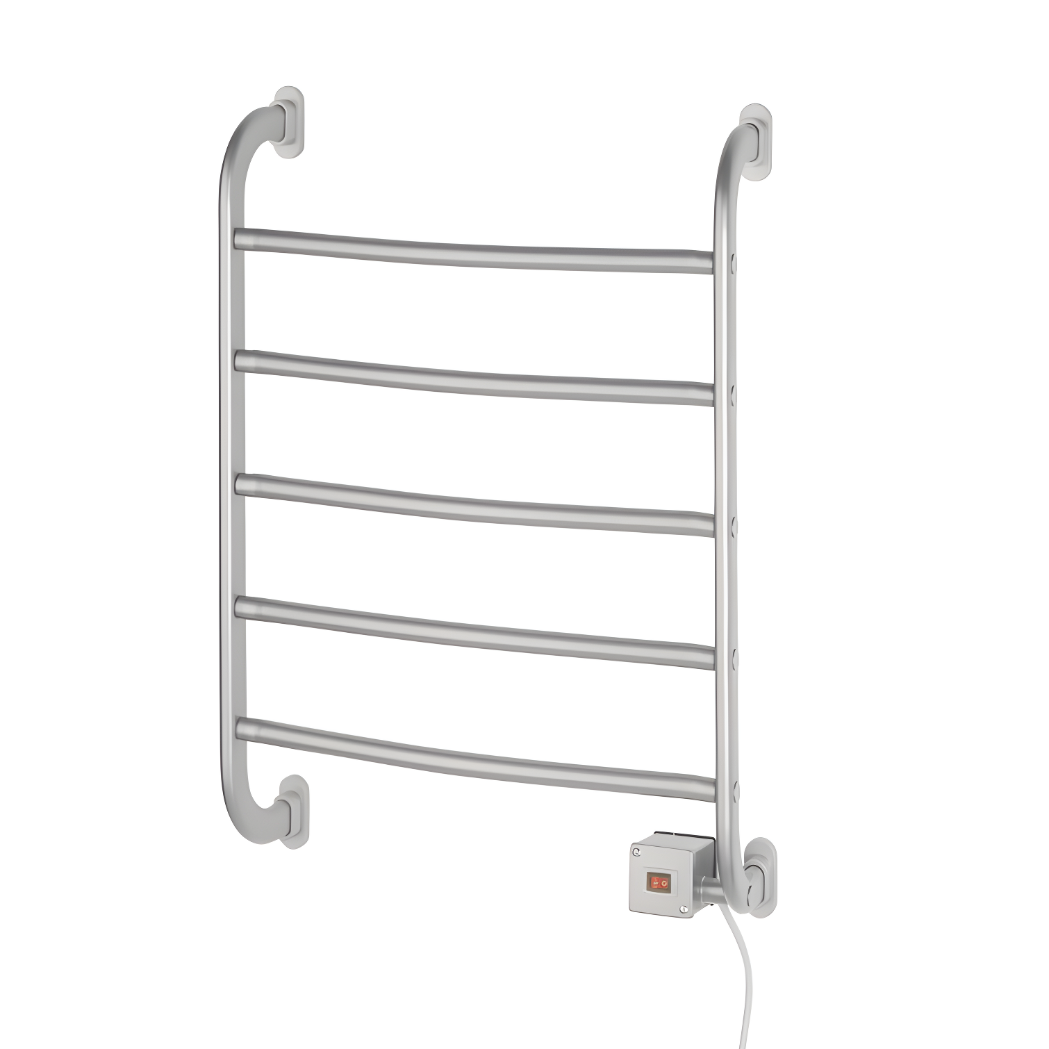 Chrome Wall Mounted 5-Bar Towel Warmer Rack