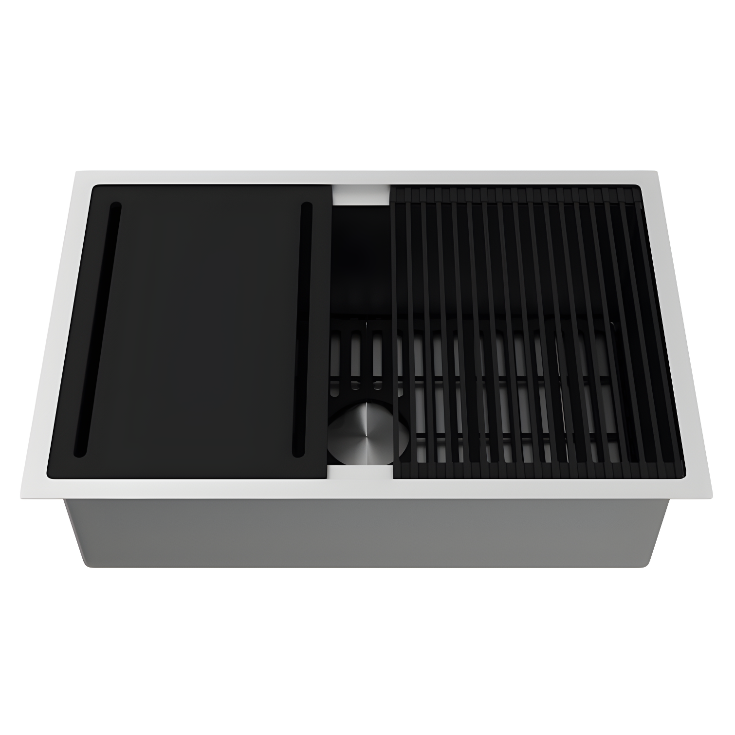 Mercer 30" Stainless Steel Undermount Kitchen Sink with Accessories