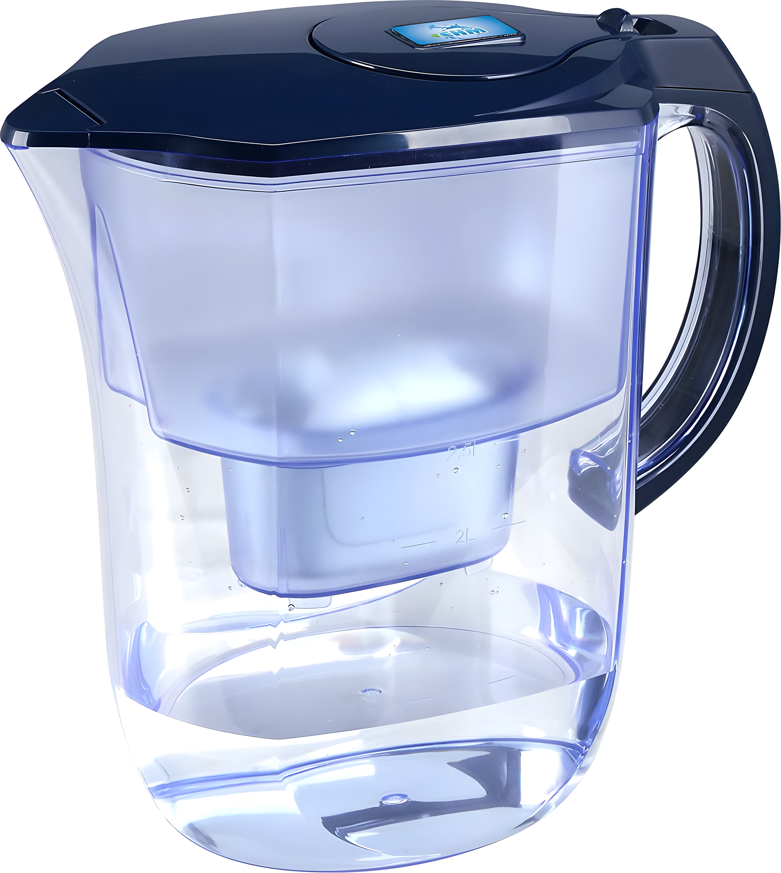 3.8L Blue Alkaline Water Pitcher with Activated Carbon Filter