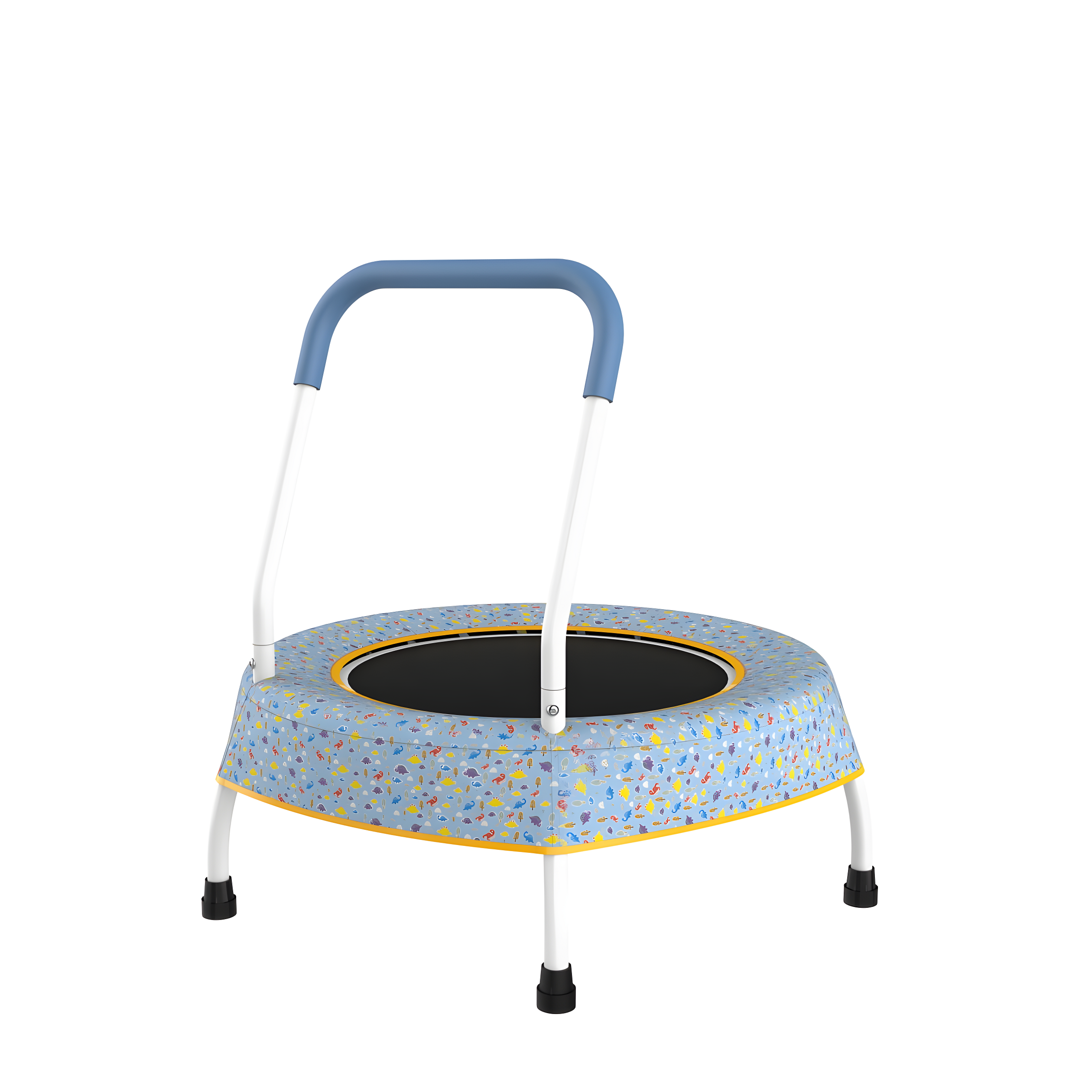 Blue Forest Kids' Round Trampoline with Handle