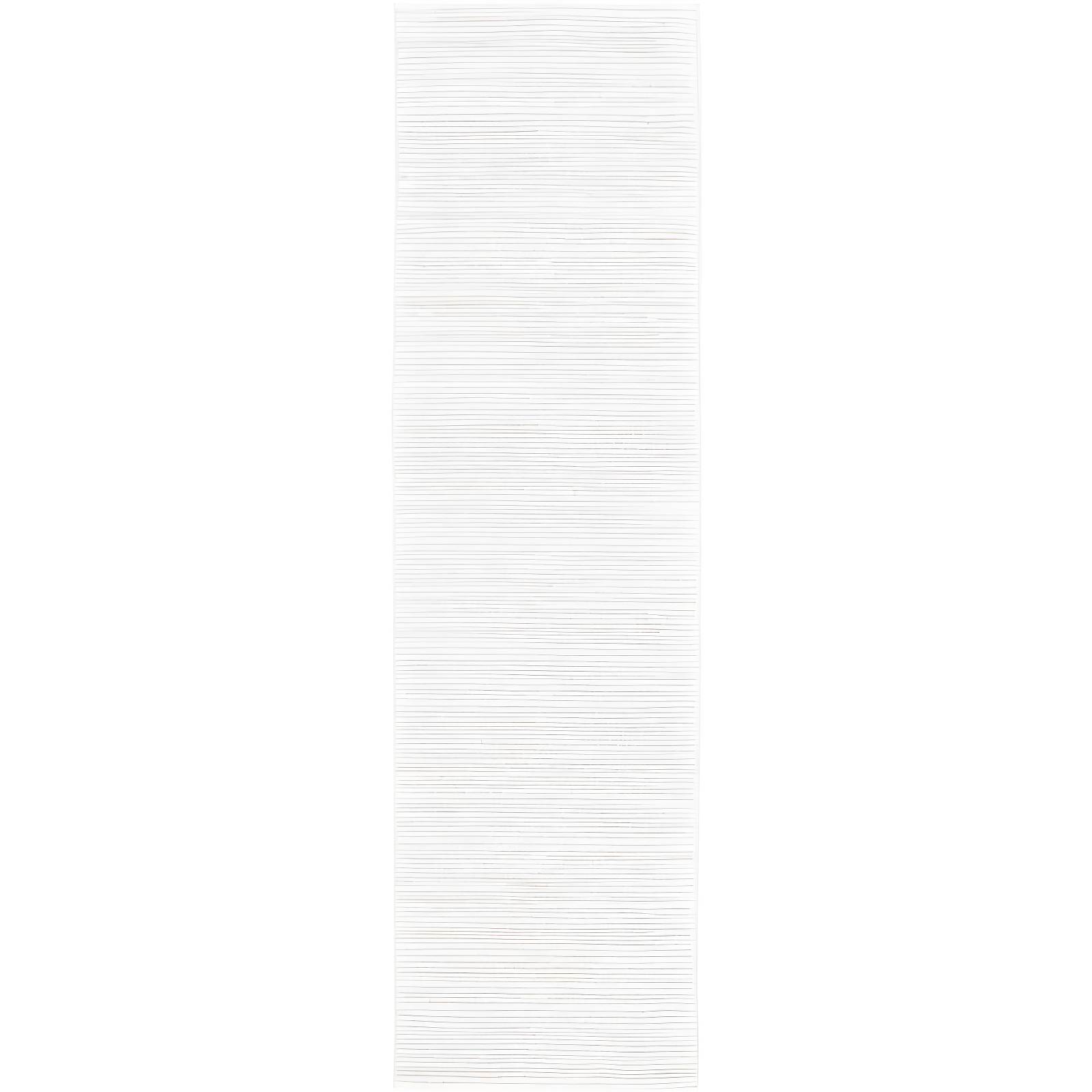 Ivory Hand-knotted Synthetic Runner Rug, 2'2" x 12'