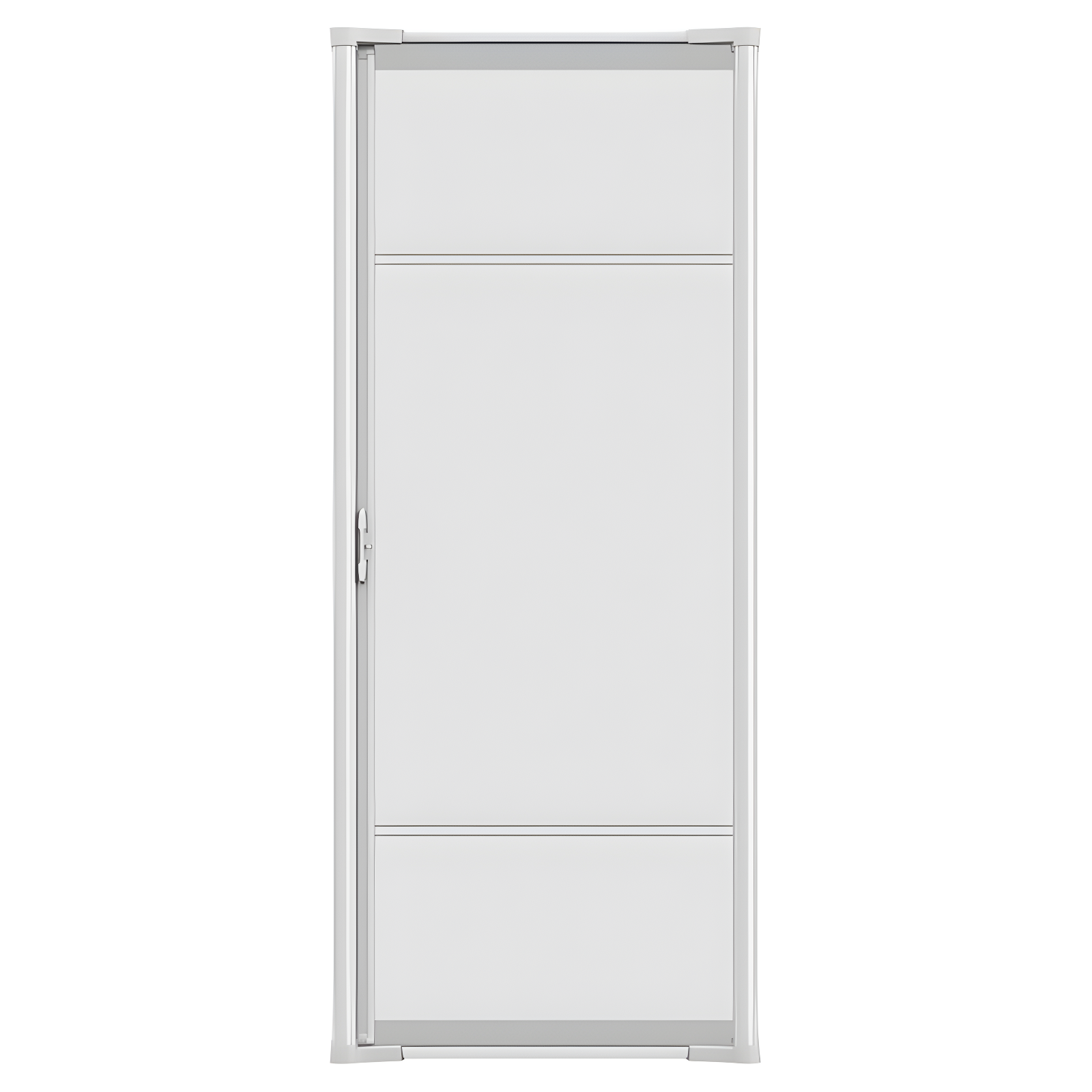 Brisa White Full-View Retractable Aluminum Screen Door