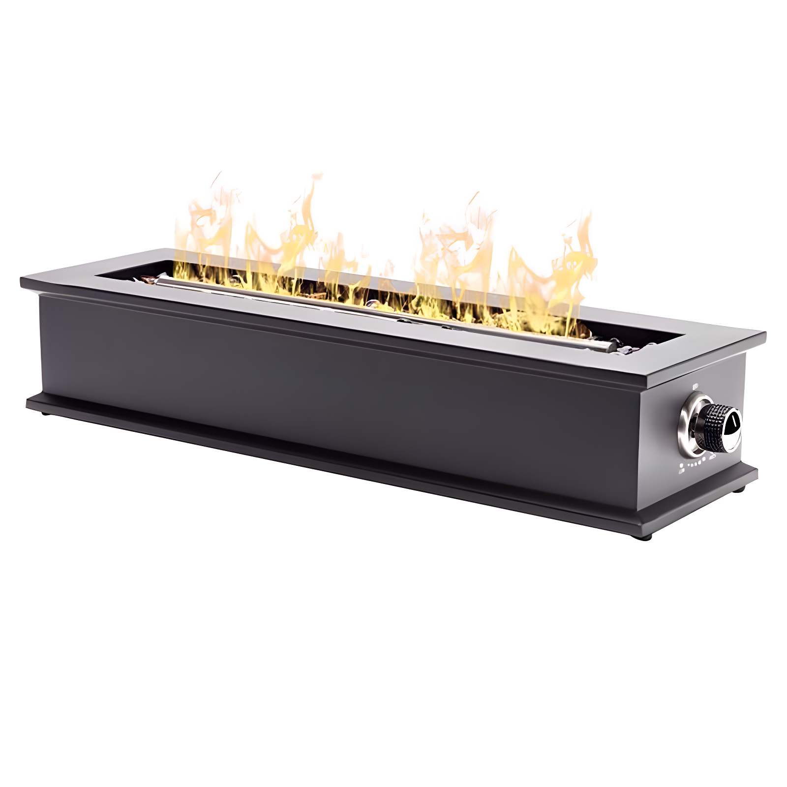 Ukiah 28 in. Black Steel Rectangular Propane Fire Pit