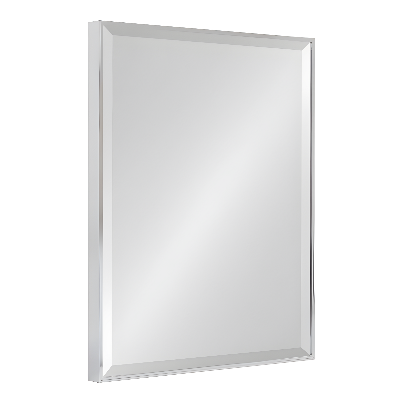 Rhodes 30" x 24" Silver Polystyrene Rectangular Dresser Mirror