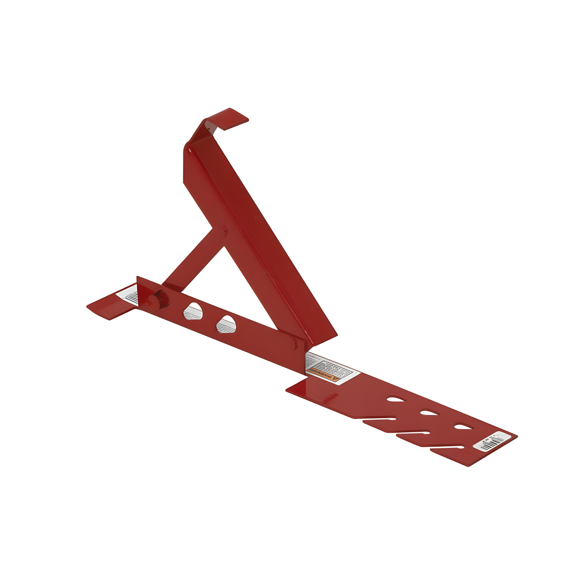 Red Adjustable Steel Roofing Bracket for 10-Degree Pitch