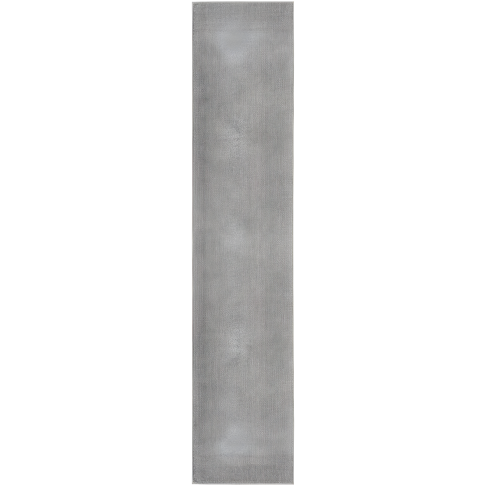 Silver Grey 2'2" x 16' Reversible Indoor/Outdoor Runner Rug