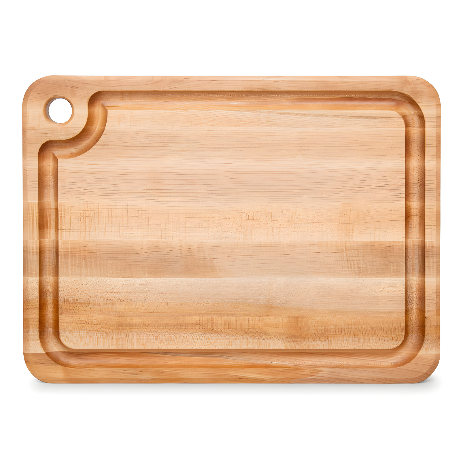 Large Maple Wood Reversible Cutting Board with Juice Groove