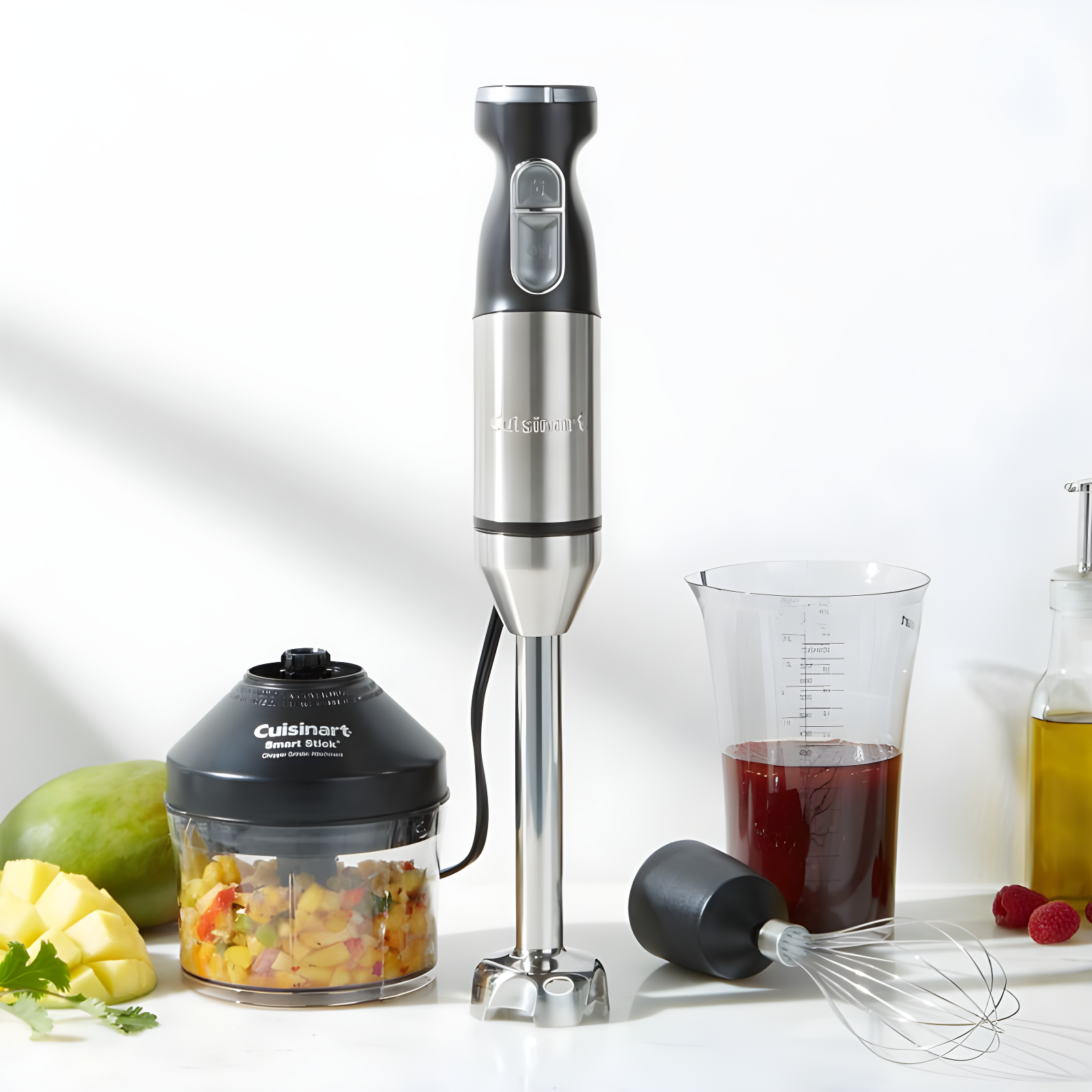 Cuisinart 16-oz Black and Silver Variable Speed Hand Blender