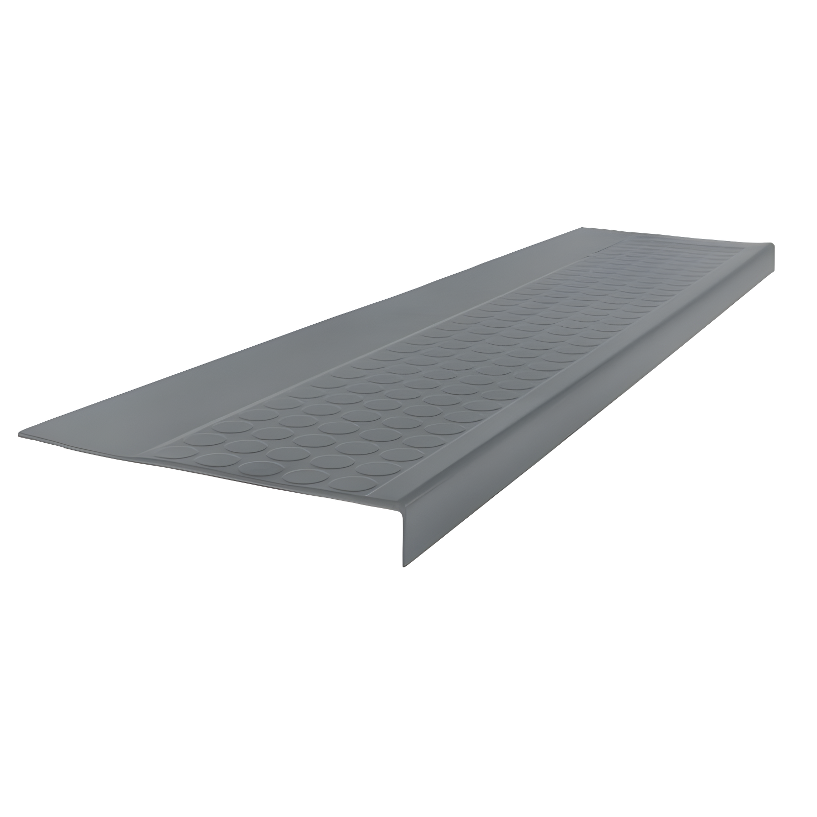 Dark Gray 60" Rubber Square Nose Stair Tread